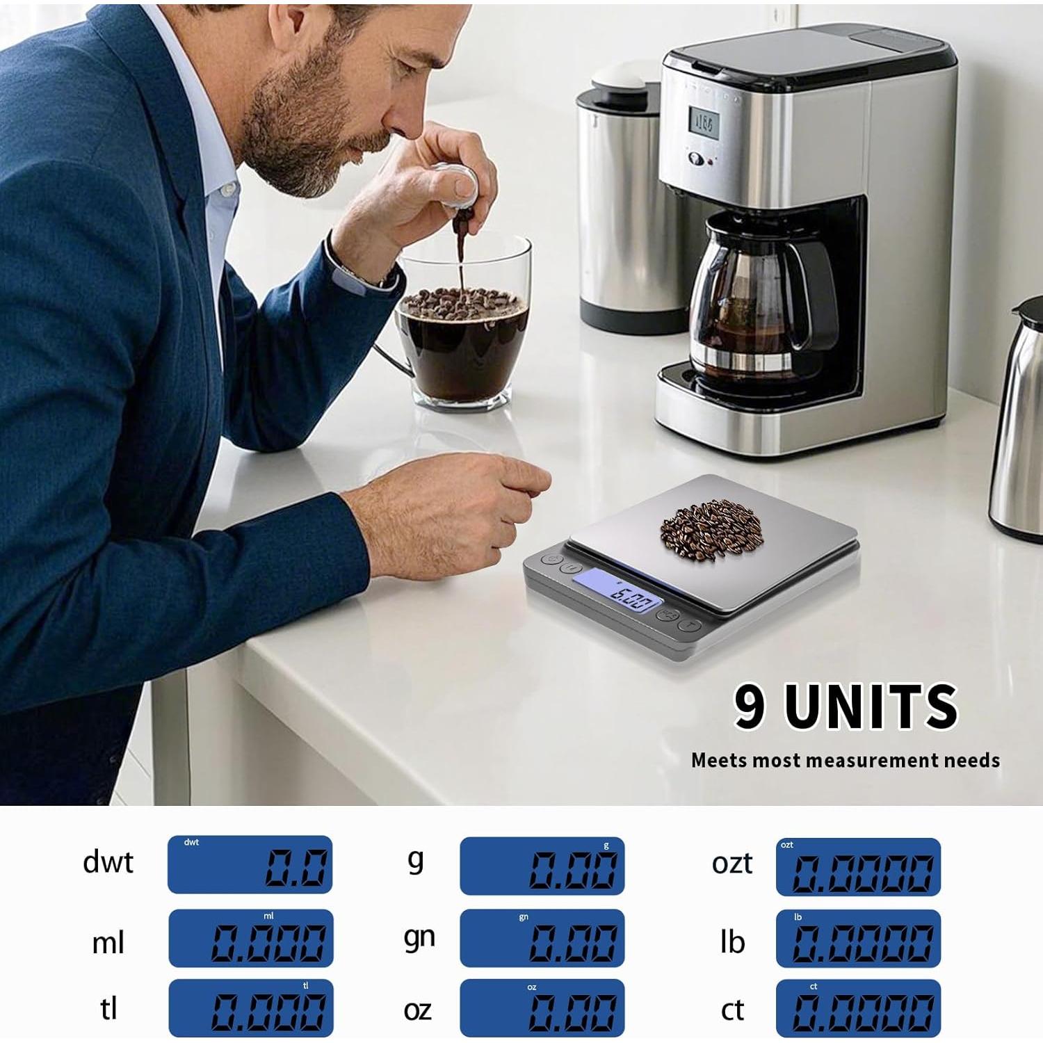 Báscula Digital de Cocina MEIYA 500g Precisa 0.01g Mini