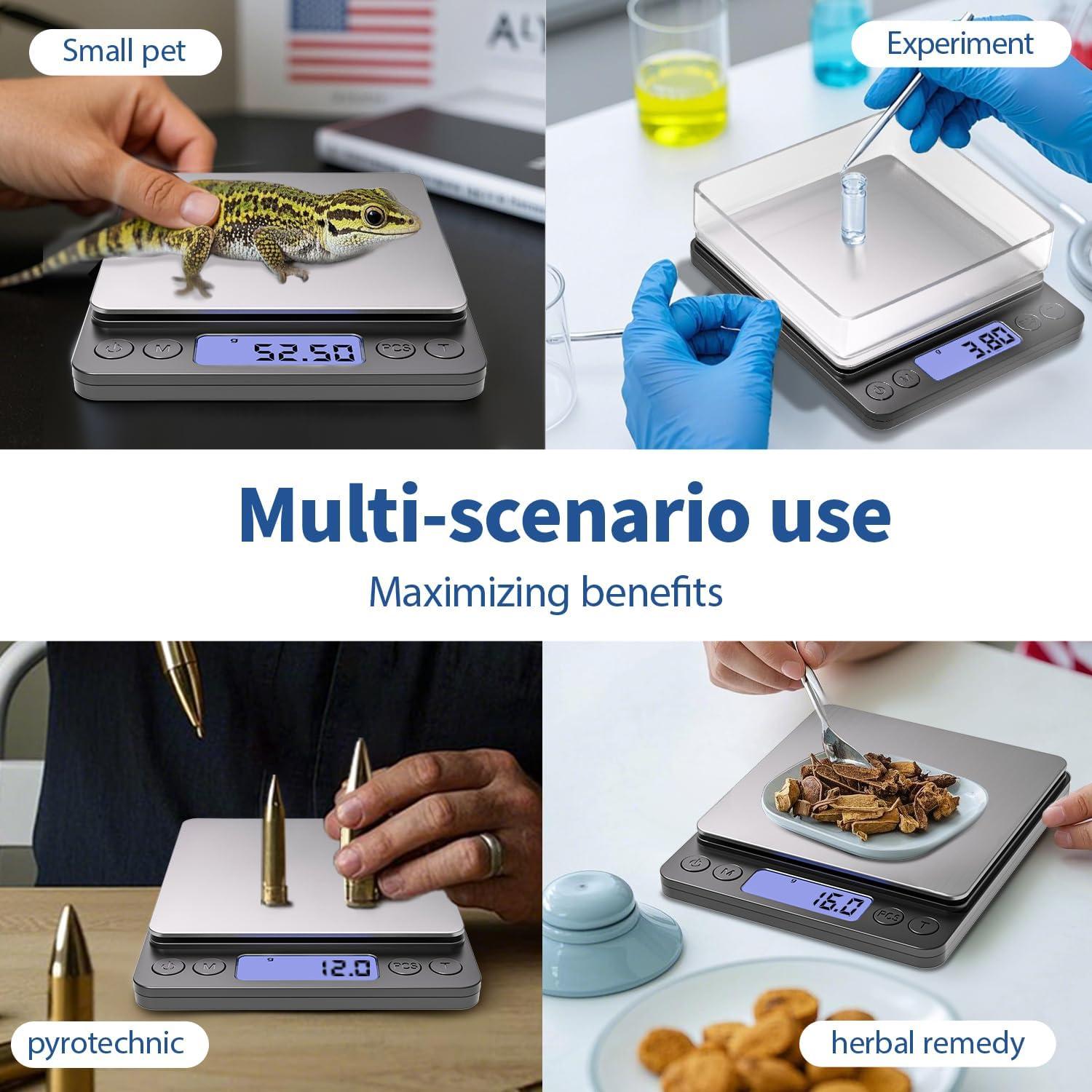 Báscula Digital de Cocina MEIYA 500g Precisa 0.01g Mini