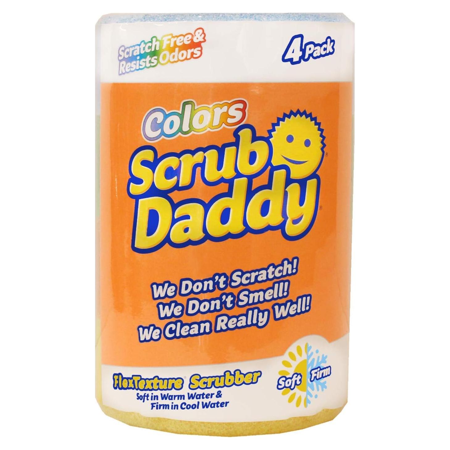Esponjas de Limpieza Scrub Daddy Colores - Paquete de 4
