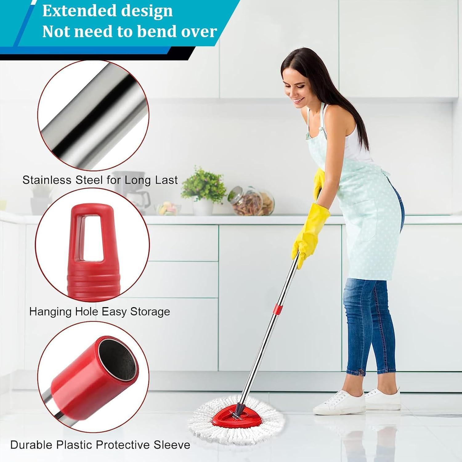 Cabeza de Mop Giratorio O-Cedar + Mango Ajustable 76-150 cm