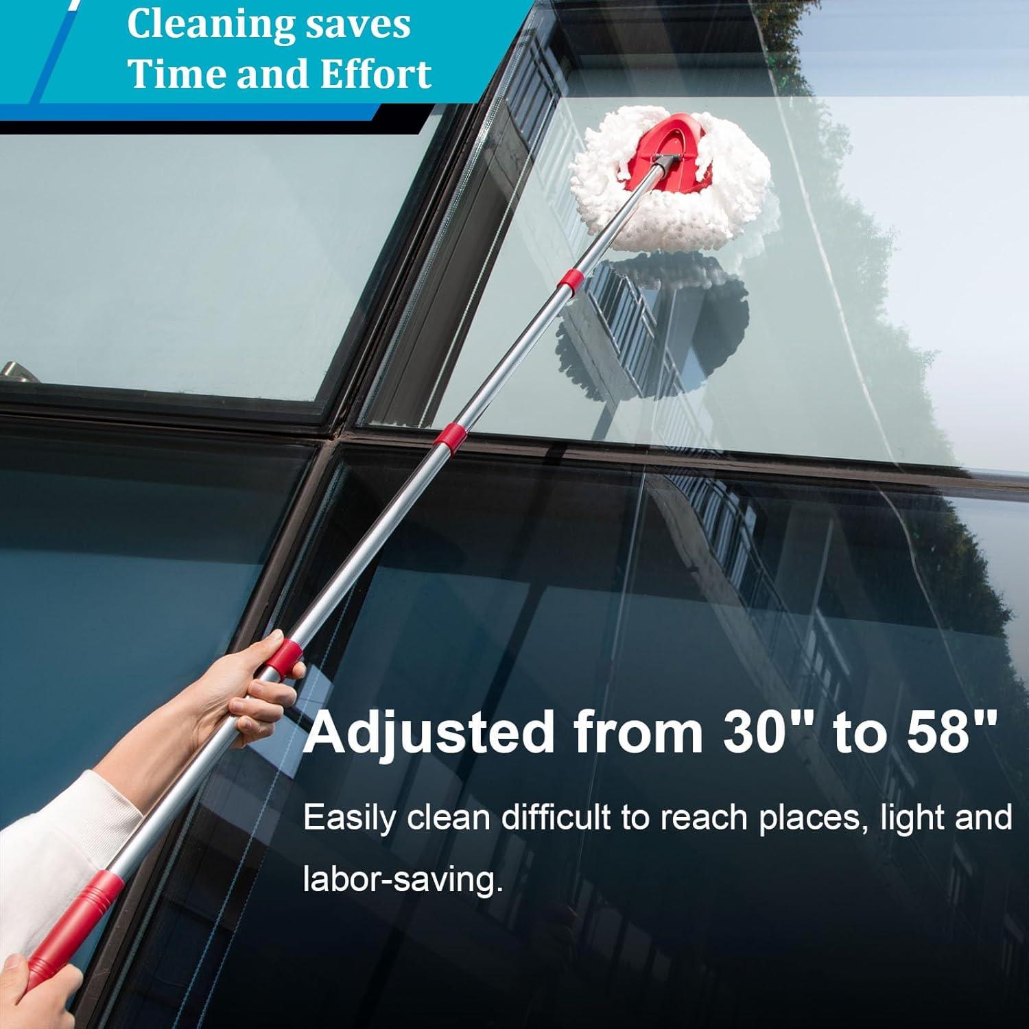 Cabeza de Mop Giratorio O-Cedar + Mango Ajustable 76-150 cm