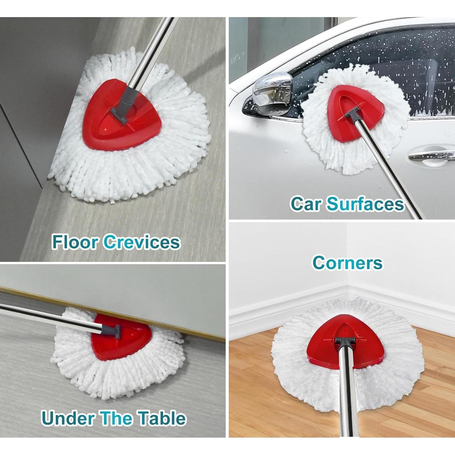 Cabeza de Mop Giratorio O-Cedar + Mango Ajustable 76-150 cm