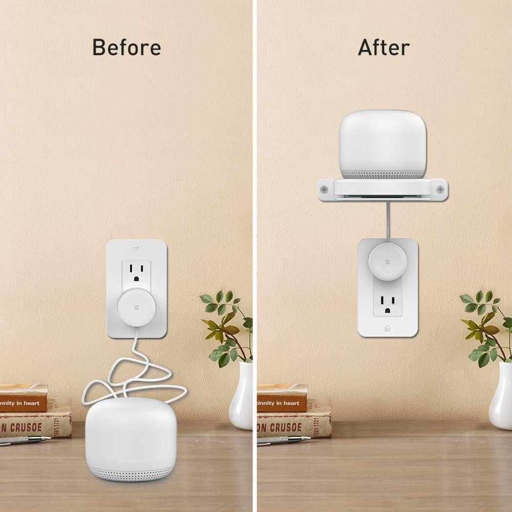 Soporte de Pared Delidigi para Google Nest WiFi - Blanco