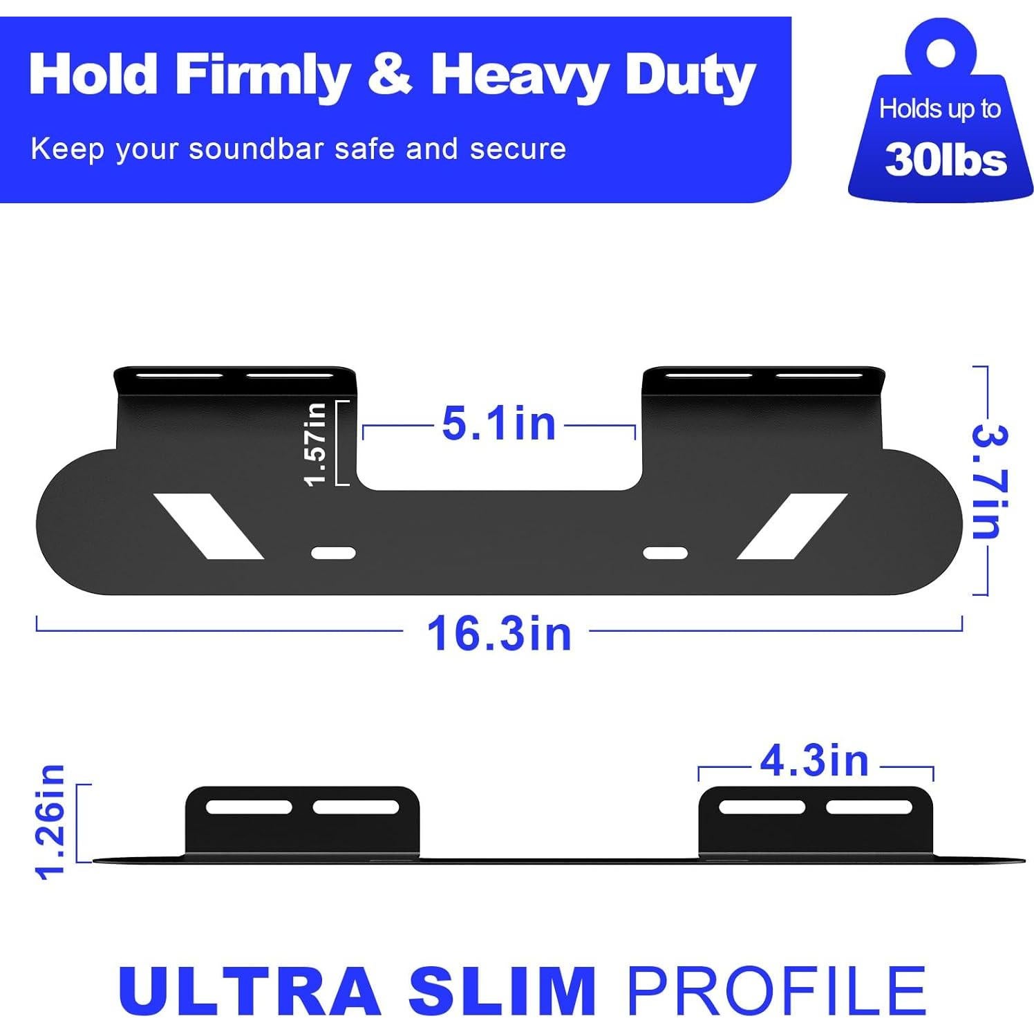 Soporte de Pared para Barra de Sonido BYMECOST Sonos Beam