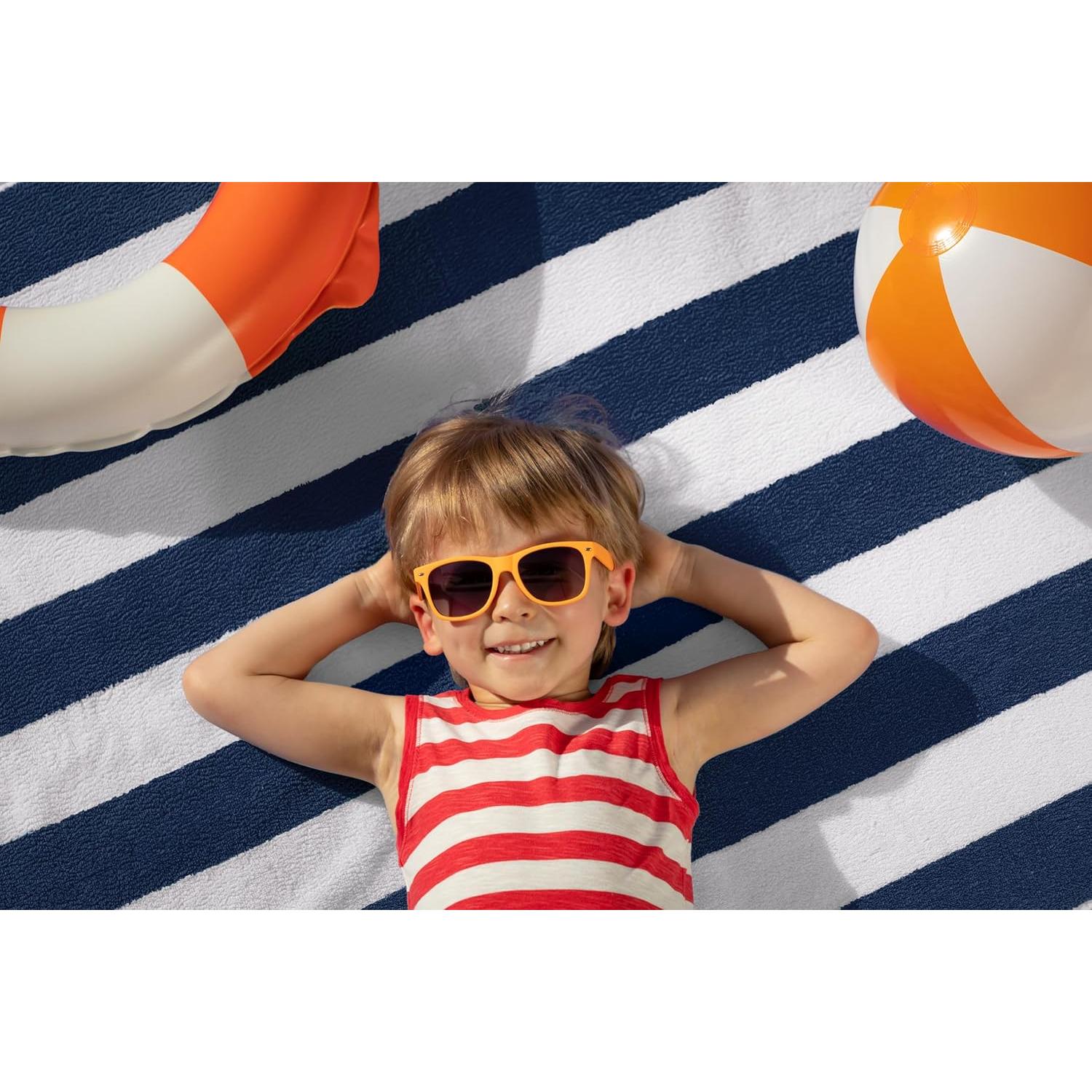 Toallas de Playa Utopia - Paquete de 4 Rayas Cabana 76x152 cm