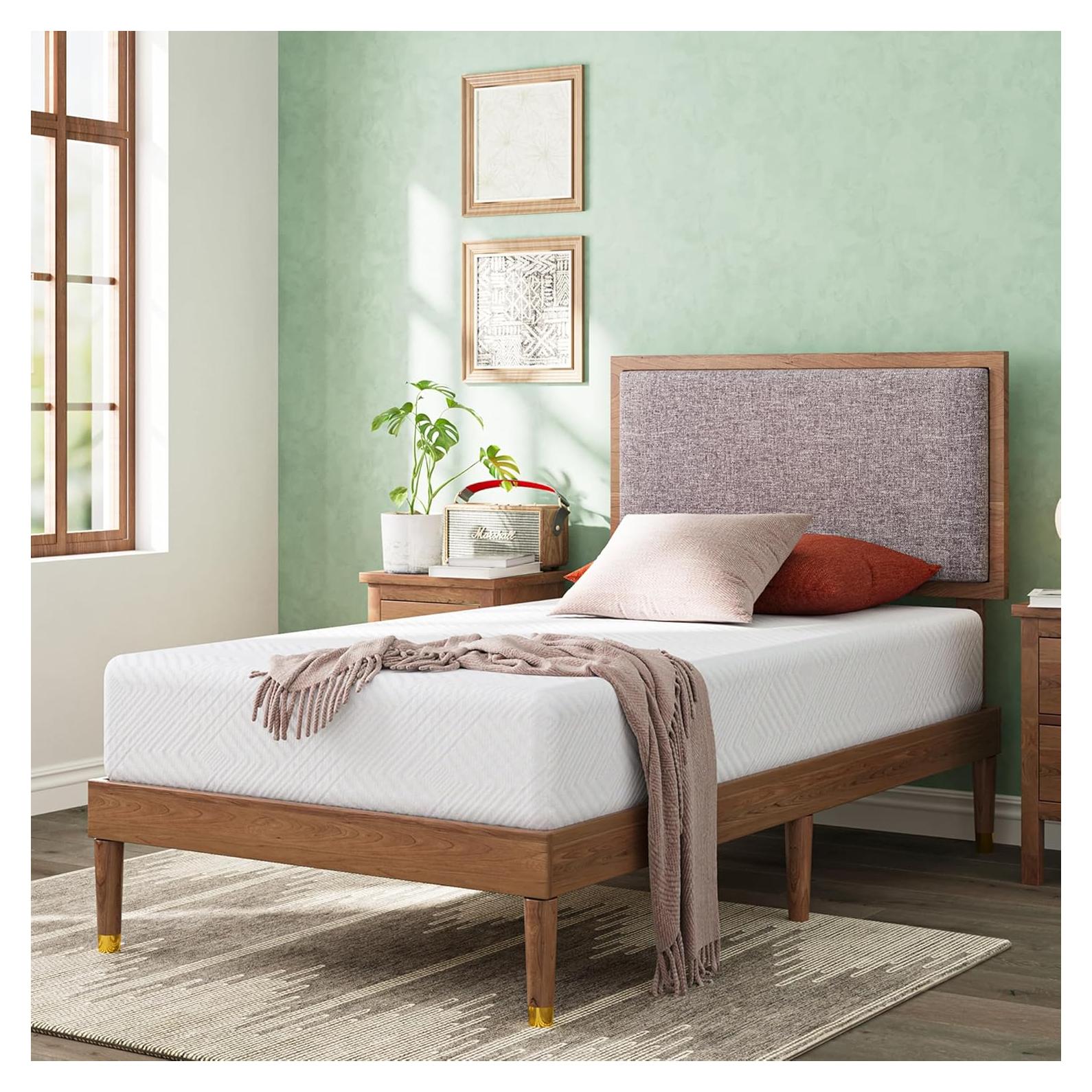 Colchón Twin Dyonery Espuma Viscoelástica 20 cm Gel Té Verde