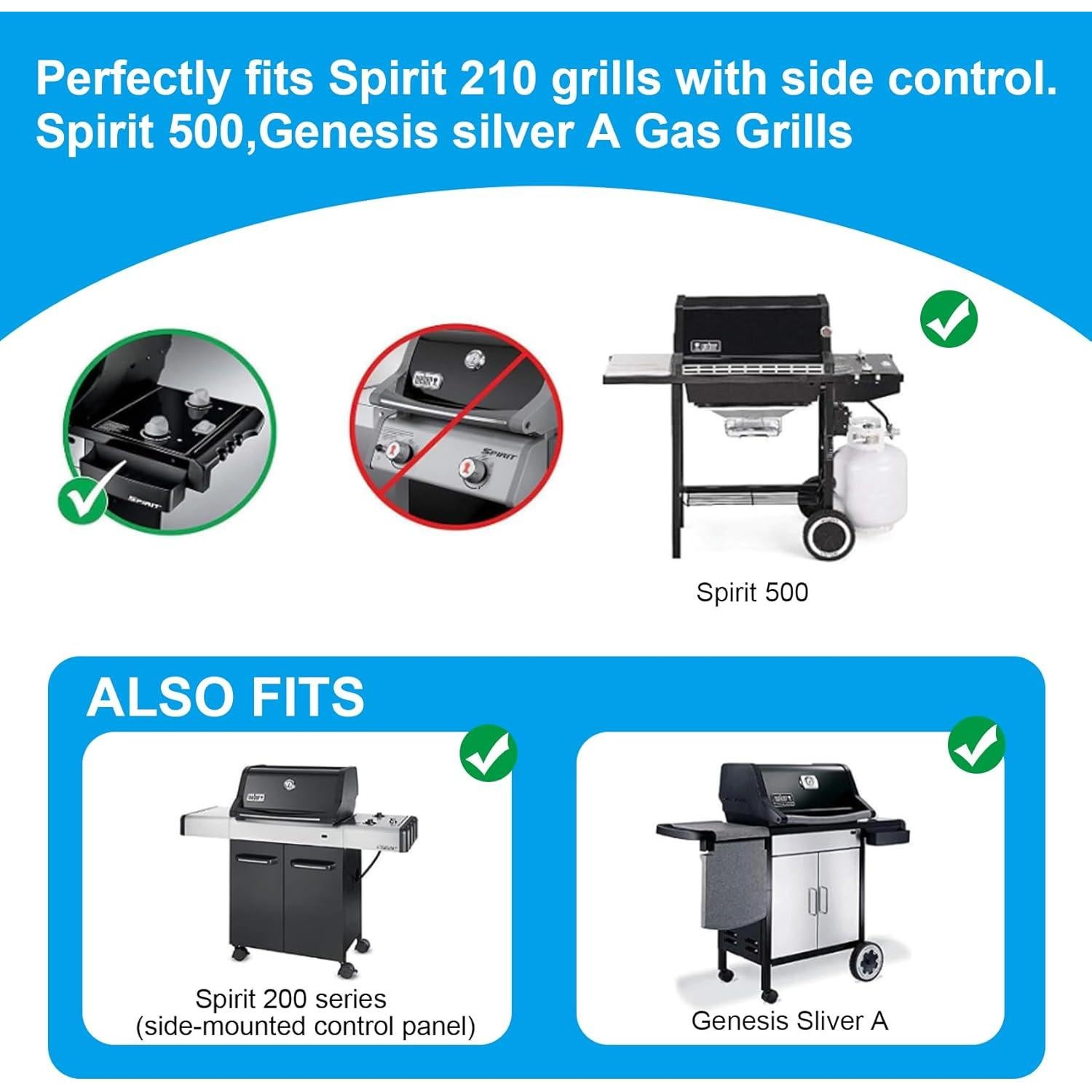 Kit de Piezas de Repuesto SafBbcue para Parrilla Weber Spirit 200/500