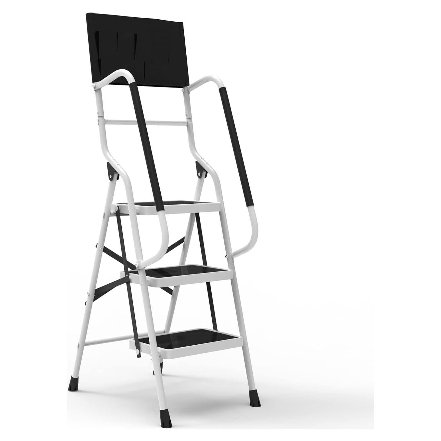 Escalera Plegable Usinso 3 Peldaños Antideslizante 226 kg