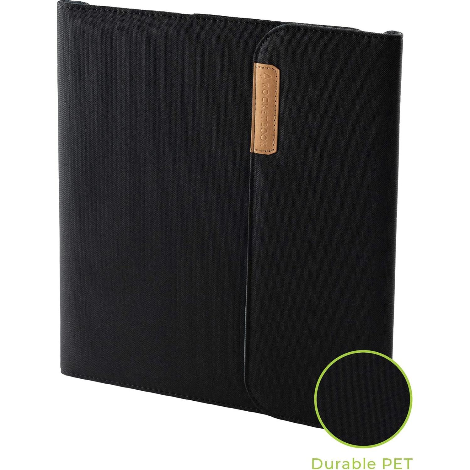 Funda Folio Rocketbook Flip Negra 100% Reciclable Tamaño Carta