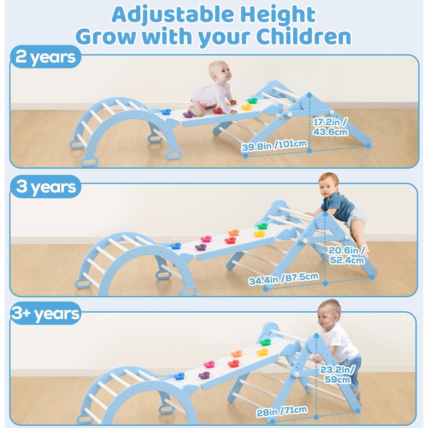 Conjunto de Escalada Montessori FUNLIO 3 en 1 - Azul