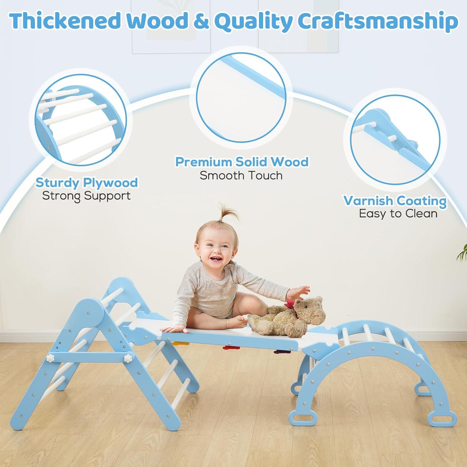 Conjunto de Escalada Montessori FUNLIO 3 en 1 - Azul