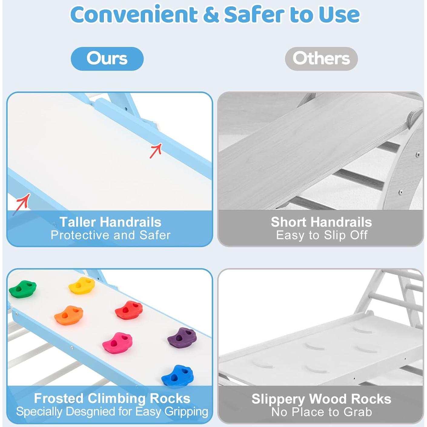 Conjunto de Escalada Montessori FUNLIO 3 en 1 - Azul