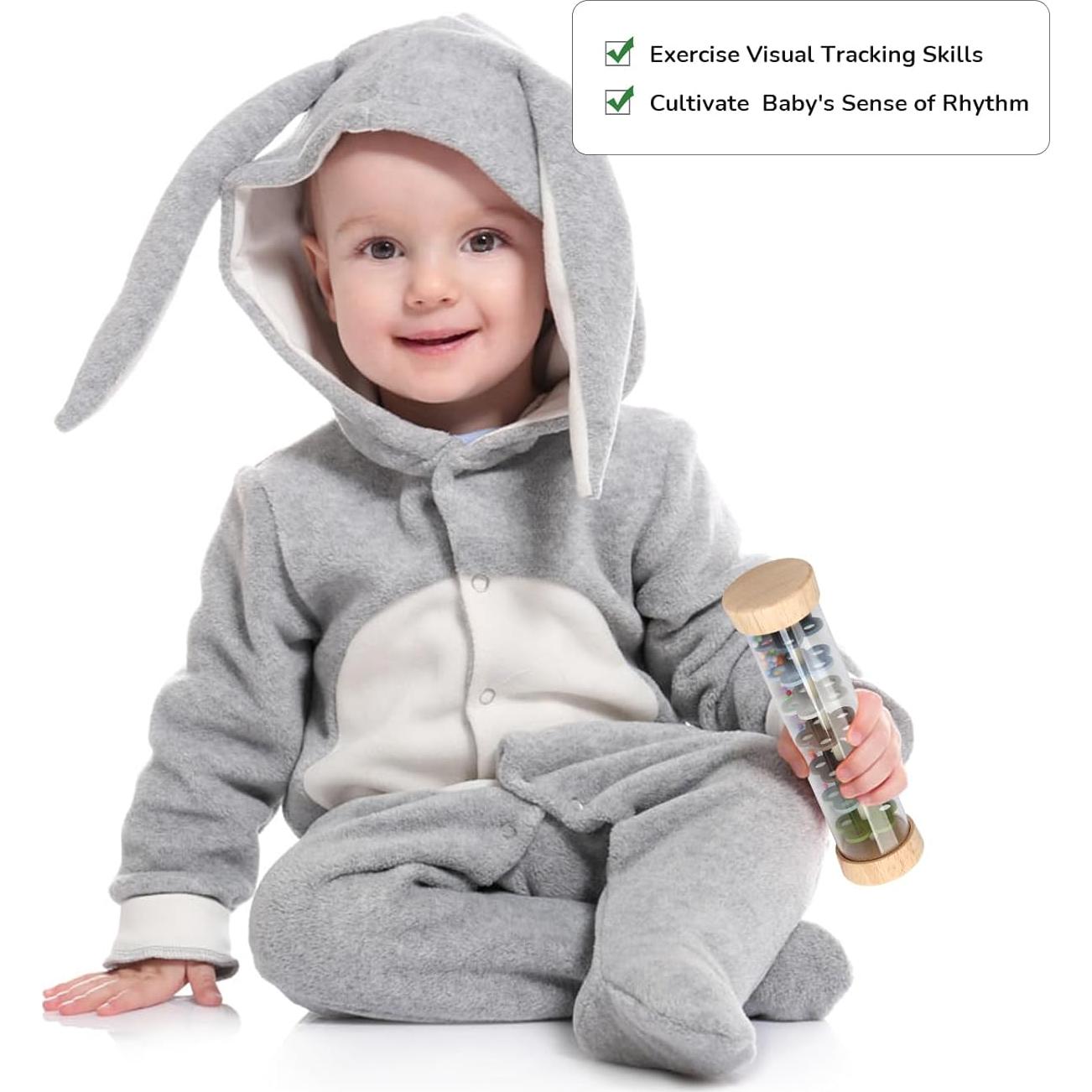 Juguete Musical Montessori WODI Rascador de Madera 17.5 cm