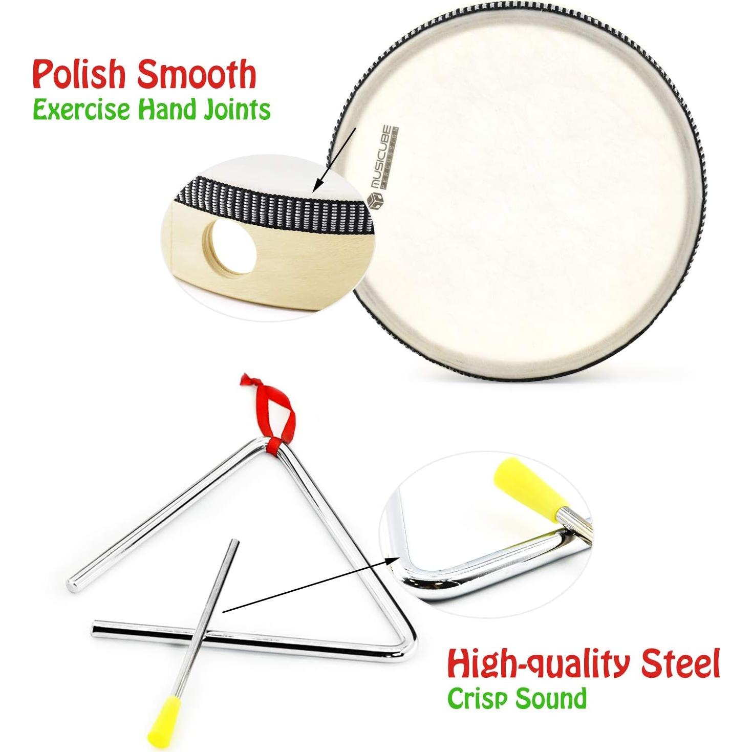 Set de Instrumentos Musicales de Percusión MUSICUBE 7 PZS