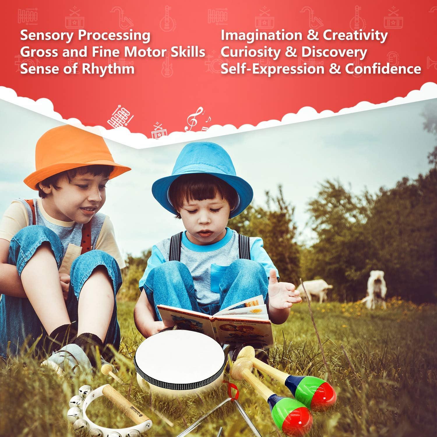 Set de Instrumentos Musicales de Percusión MUSICUBE 7 PZS