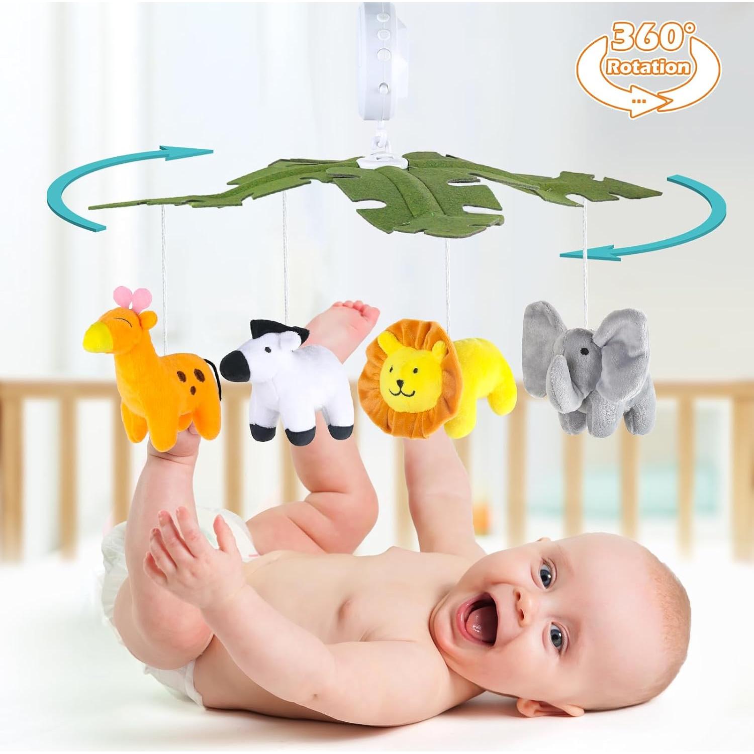 Móvil para Cuna Musical y Luminoso Shantou Verde