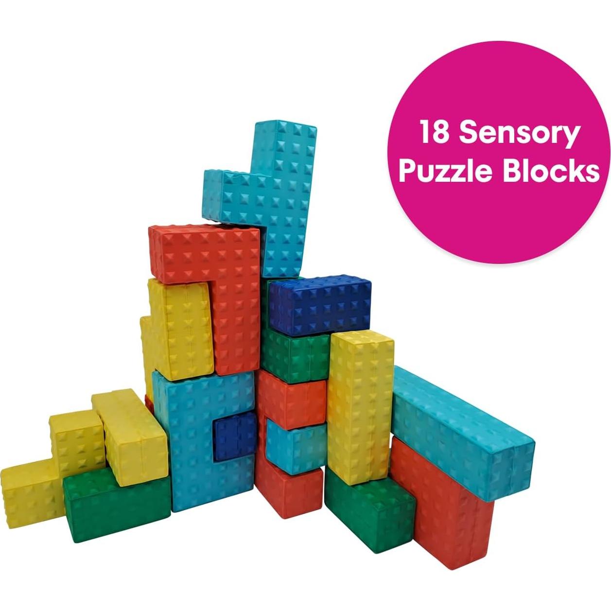 Bloques Sensoriales de Espuma Edushape 18 Piezas Multicolor