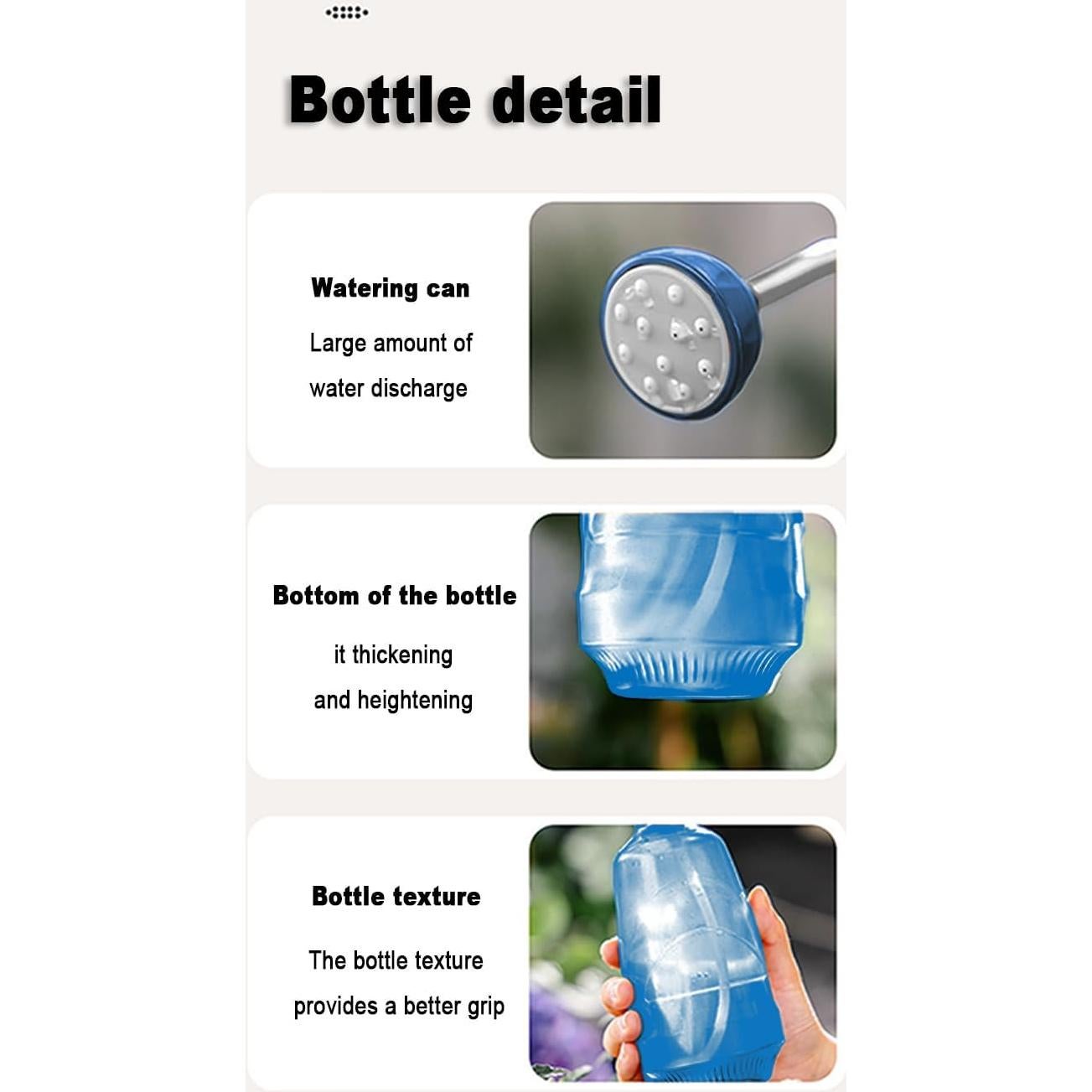 Mini Regadera BESSILY Azul 0.45L para Plantas de Interior