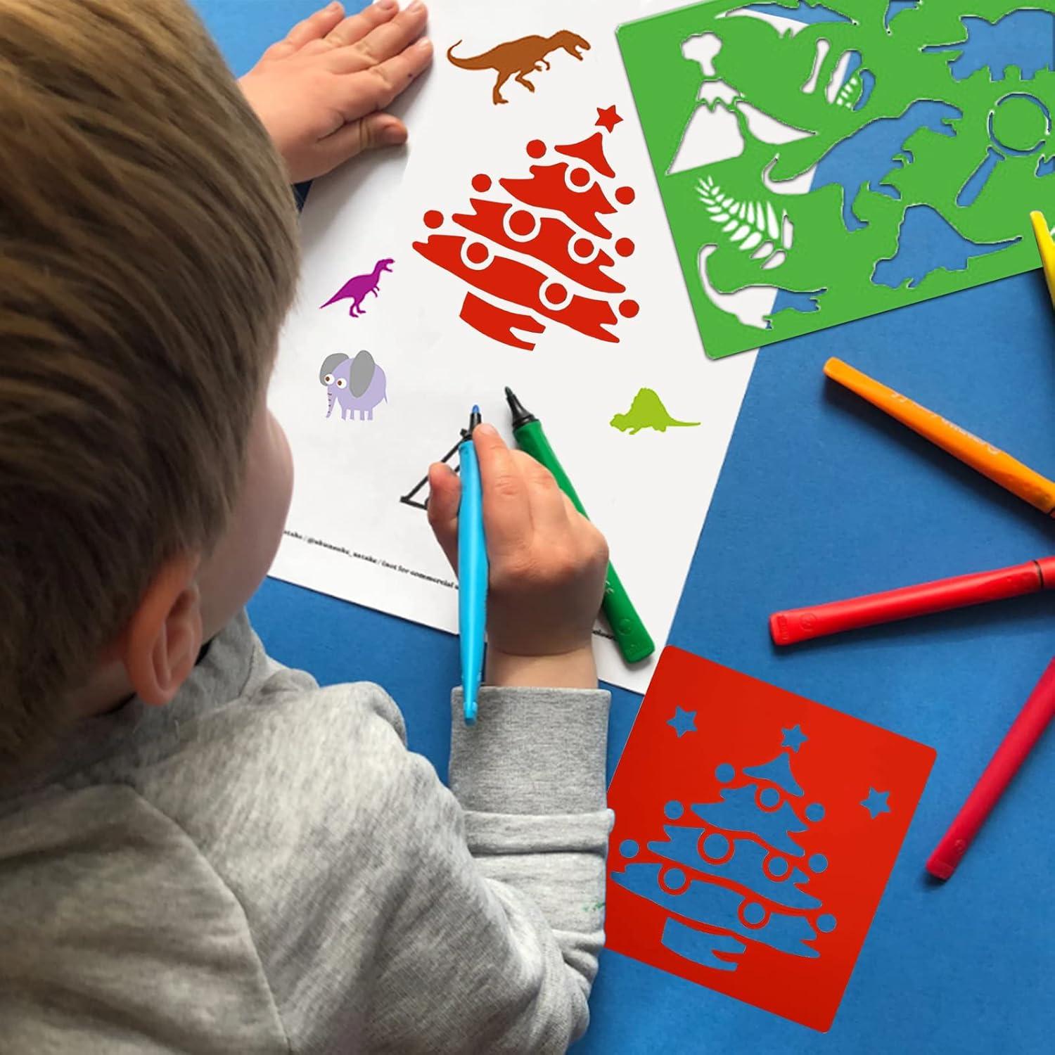 Set de 26 Plantillas de Dibujo LanMa - 400 Imágenes Variadas