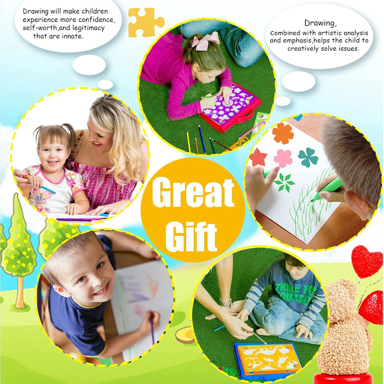 Set de 26 Plantillas de Dibujo LanMa - 400 Imágenes Variadas