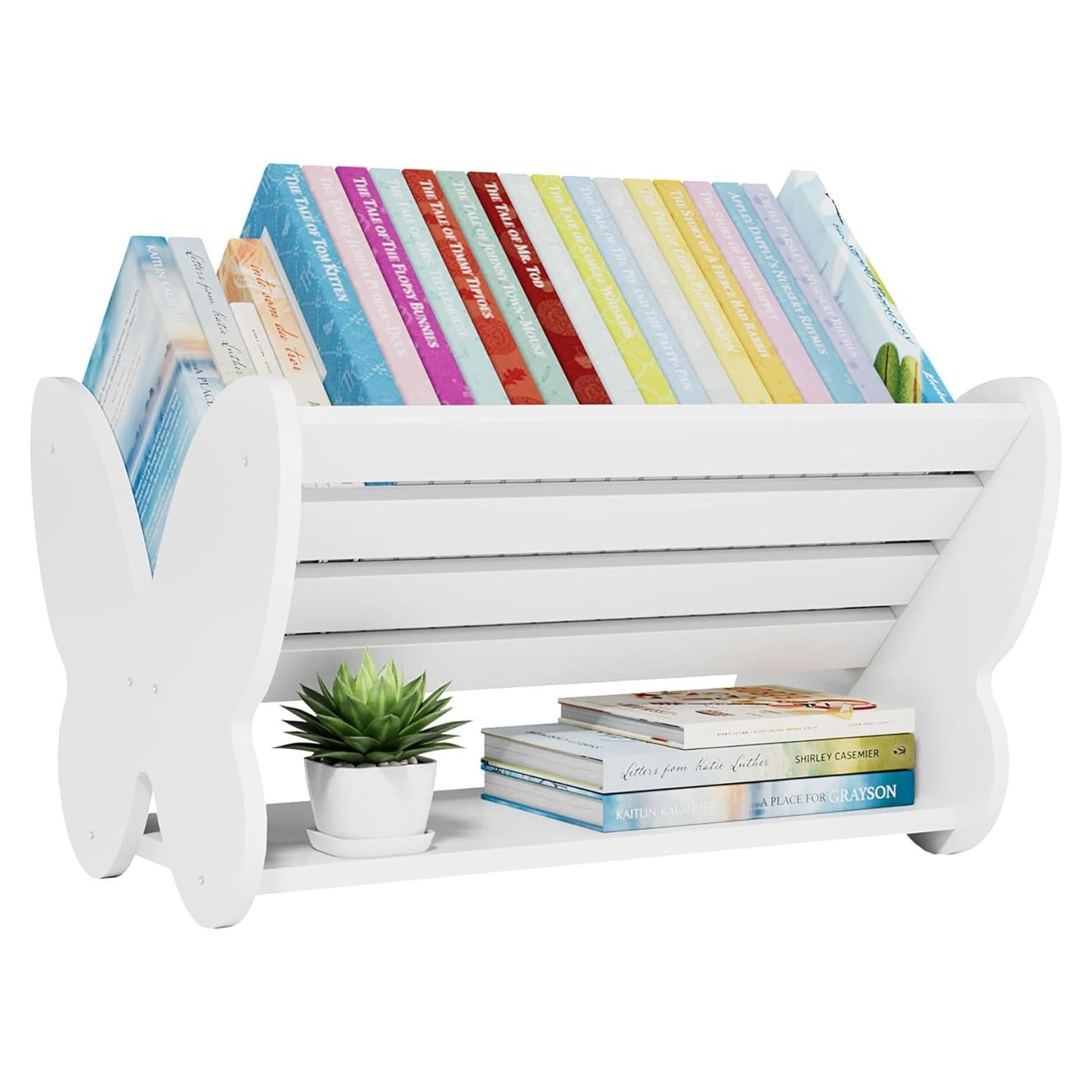 Estantería Montessori Naches para Niños Mariposa Blanca 55x42x33cm