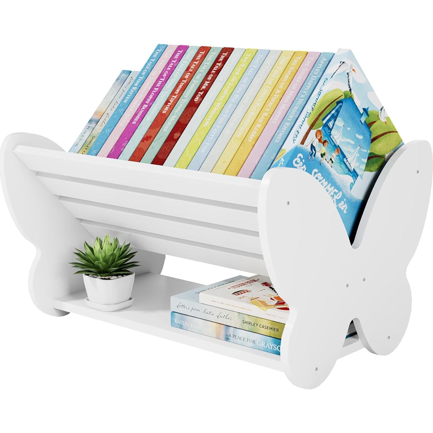 Estantería Montessori Naches para Niños Mariposa Blanca 55x42x33cm