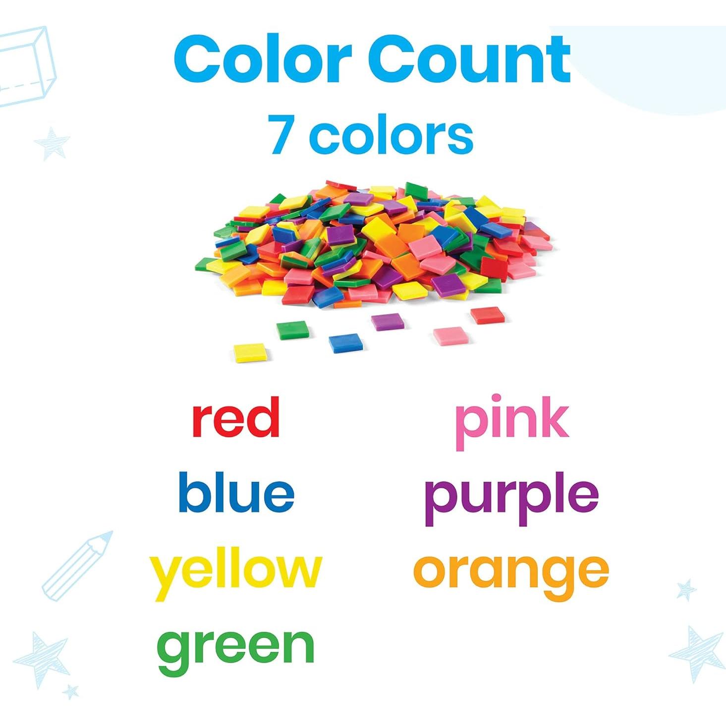 Contadores Matemáticos Hand2mind + Fichas Transparentes 250 Pzas