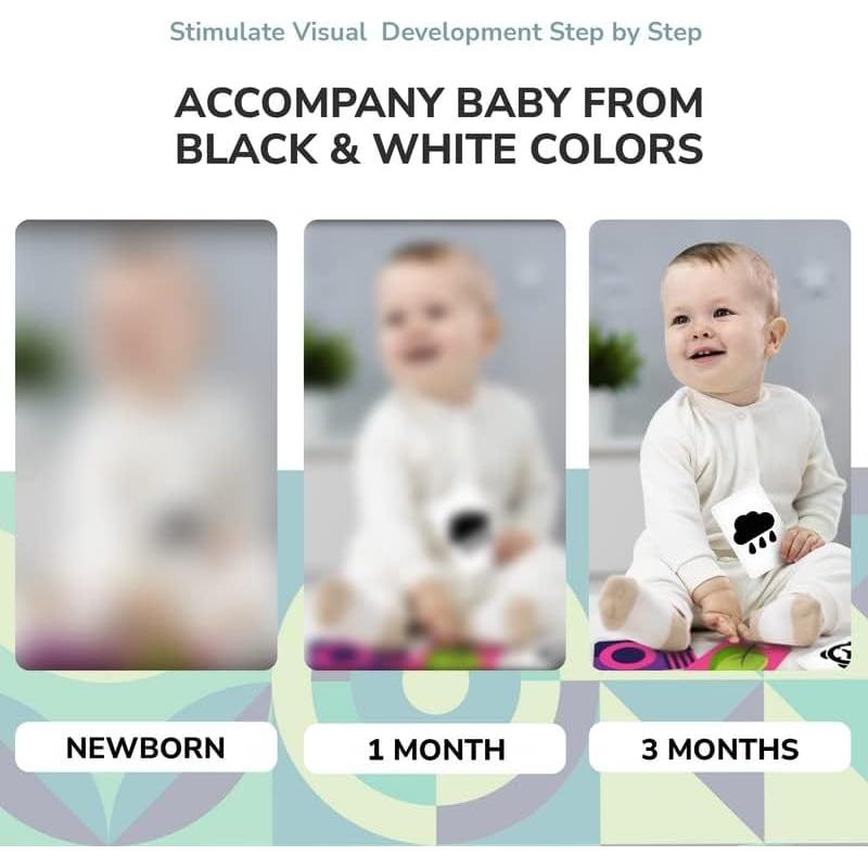 Tarjetas de Flash QUOKKA 60 Piezas para Bebés 0-3 Años