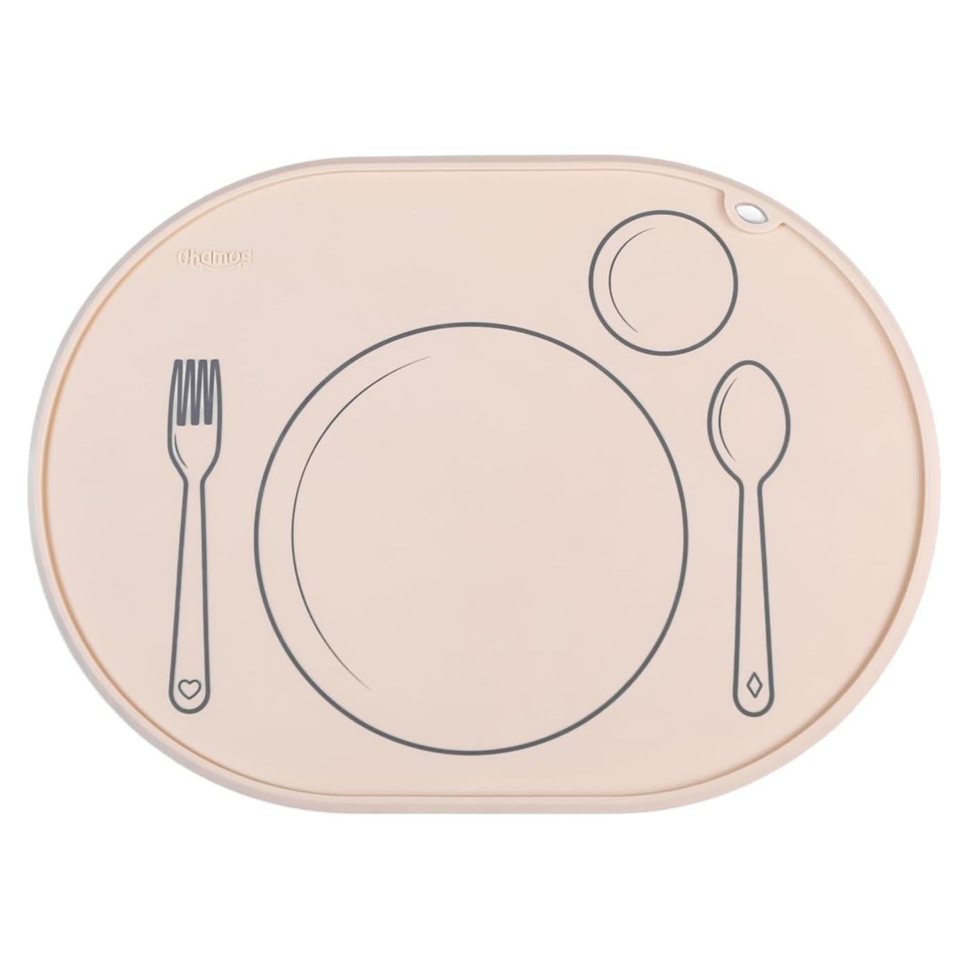 Mantel Individual Ovalado Chamos Montessori Beige 36x26 cm