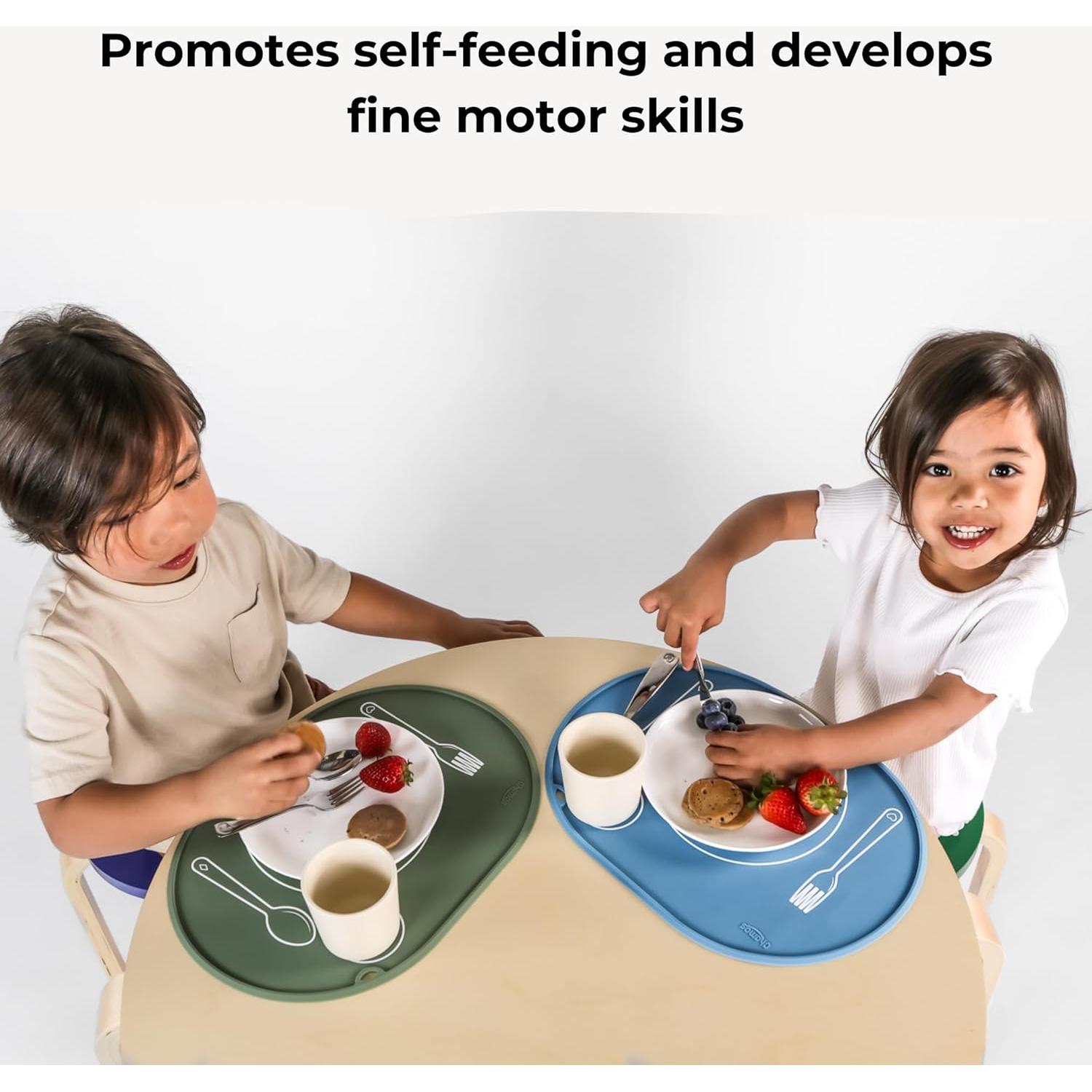 Mantel Individual Ovalado Chamos Montessori Beige 36x26 cm