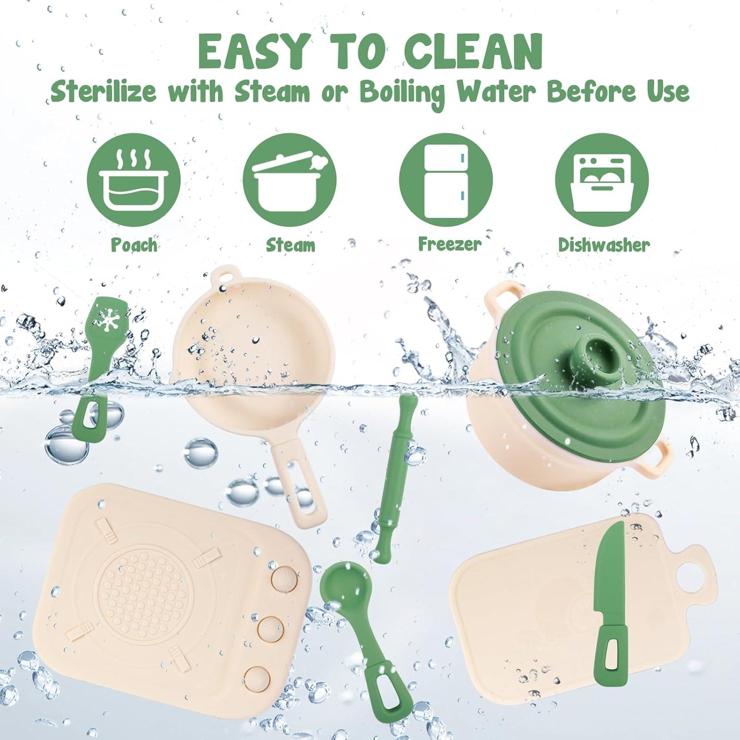 Juego de Cocina de Silicona TYRY.HU 11 Piezas Verde