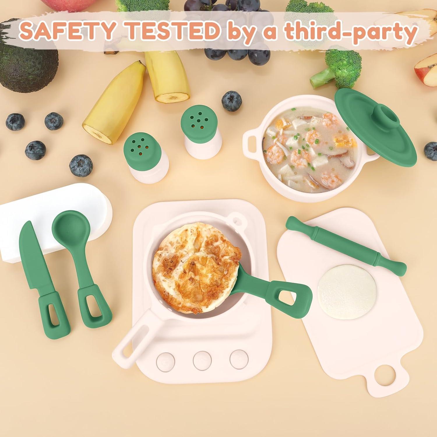 Juego de Cocina de Silicona TYRY.HU 11 Piezas Verde