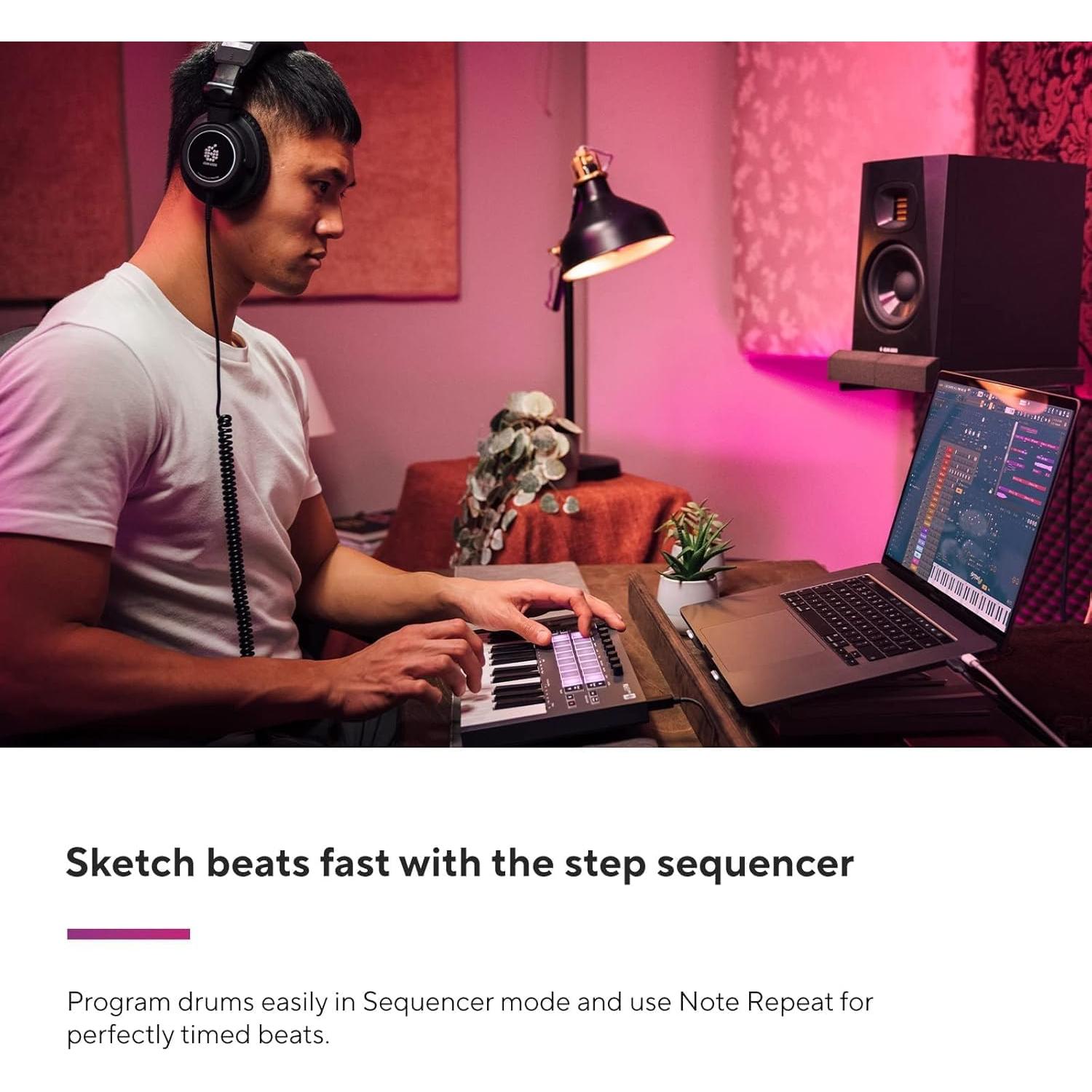 Controlador MIDI Novation FLkey Mini 25 Teclas para FL Studio