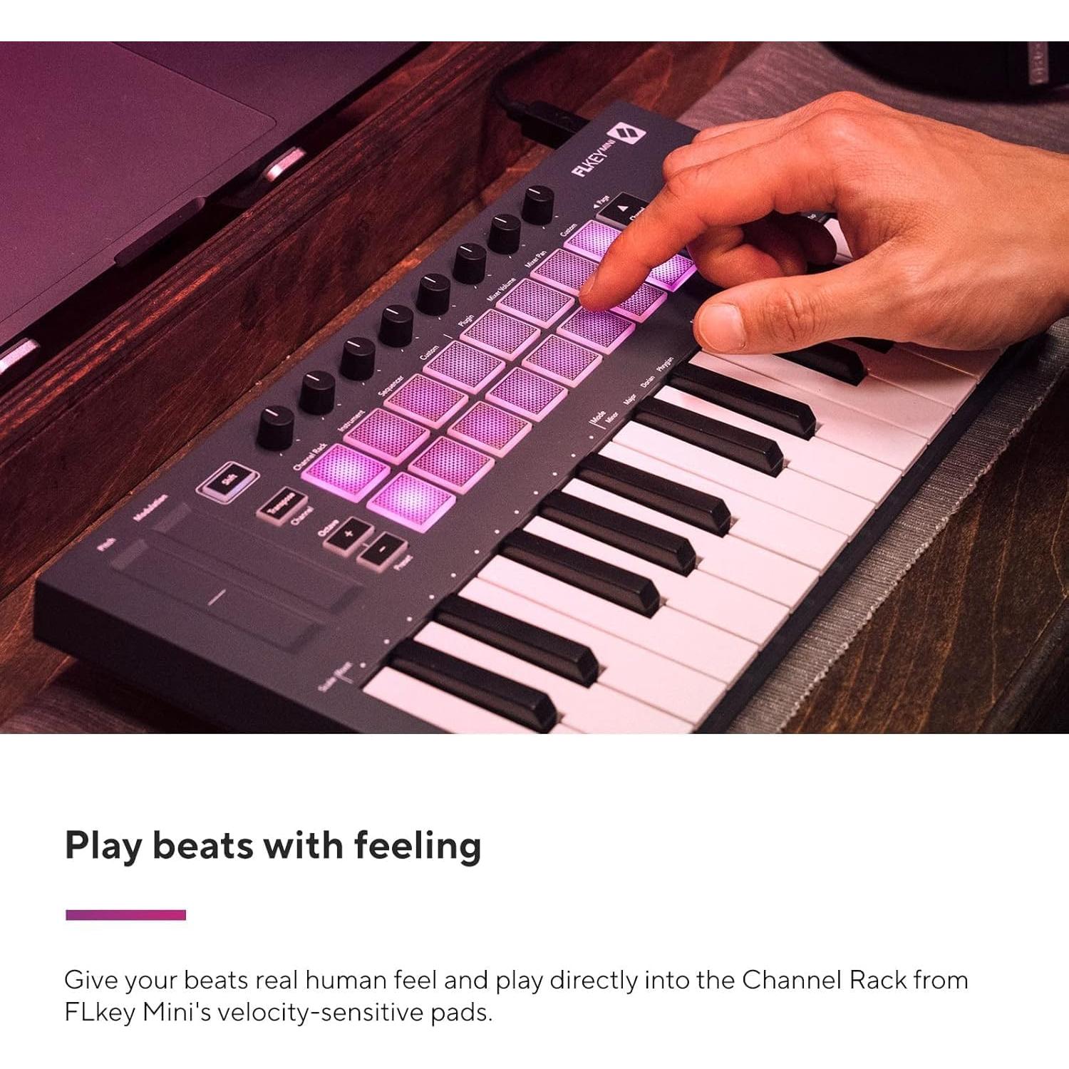 Controlador MIDI Novation FLkey Mini 25 Teclas para FL Studio