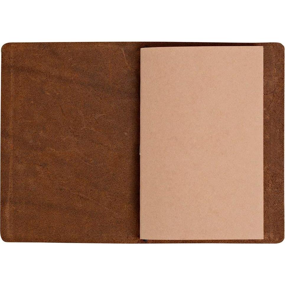 Cuaderno de Viaje de Cuero Newestor 10.7 x 14.7 cm Marrón