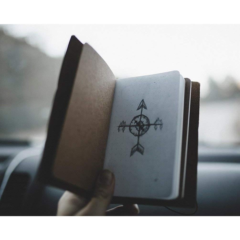 Cuaderno de Viaje de Cuero Newestor 10.7 x 14.7 cm Marrón