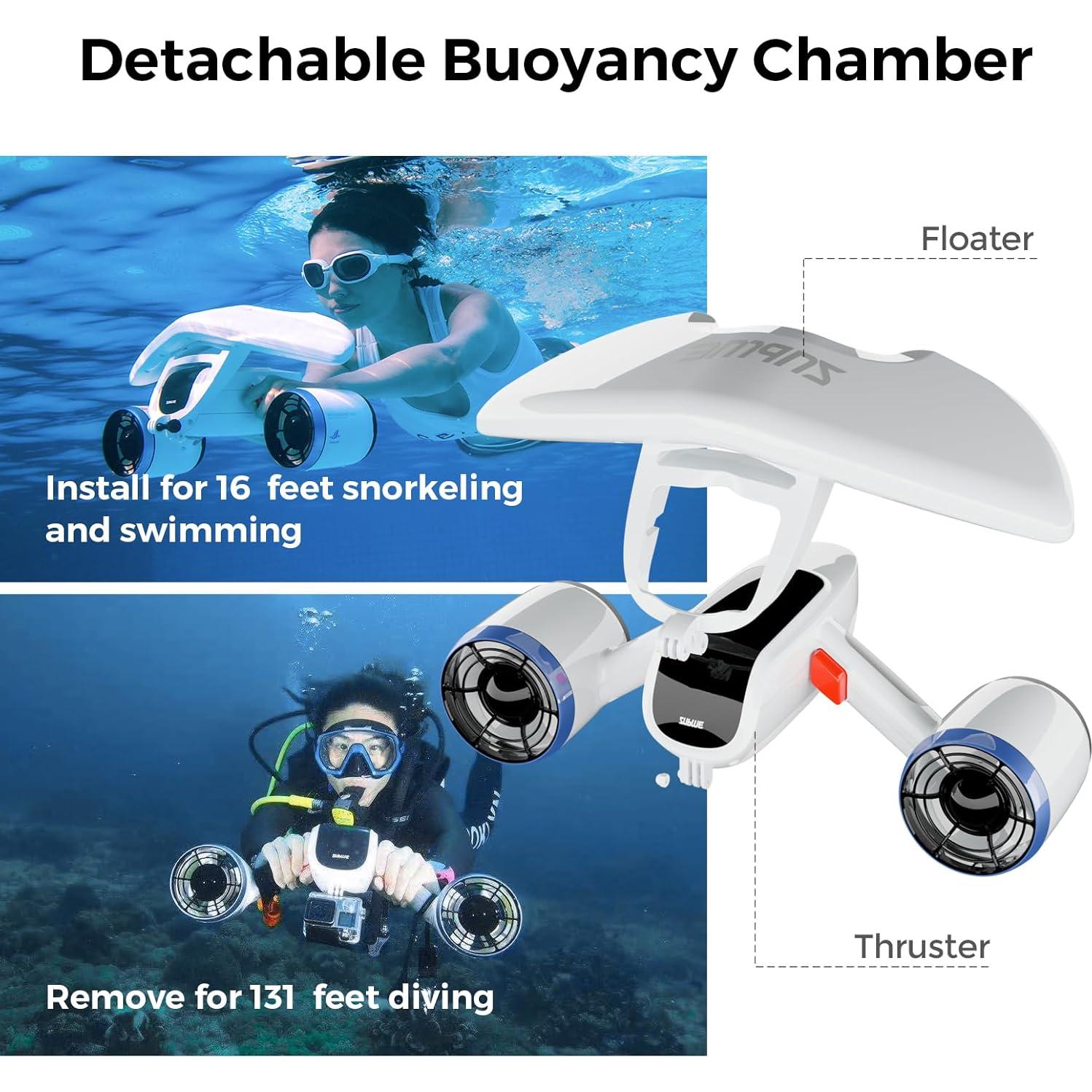 Scooter Submarino Sublue Mix 30 Minutos 40m Impermeable