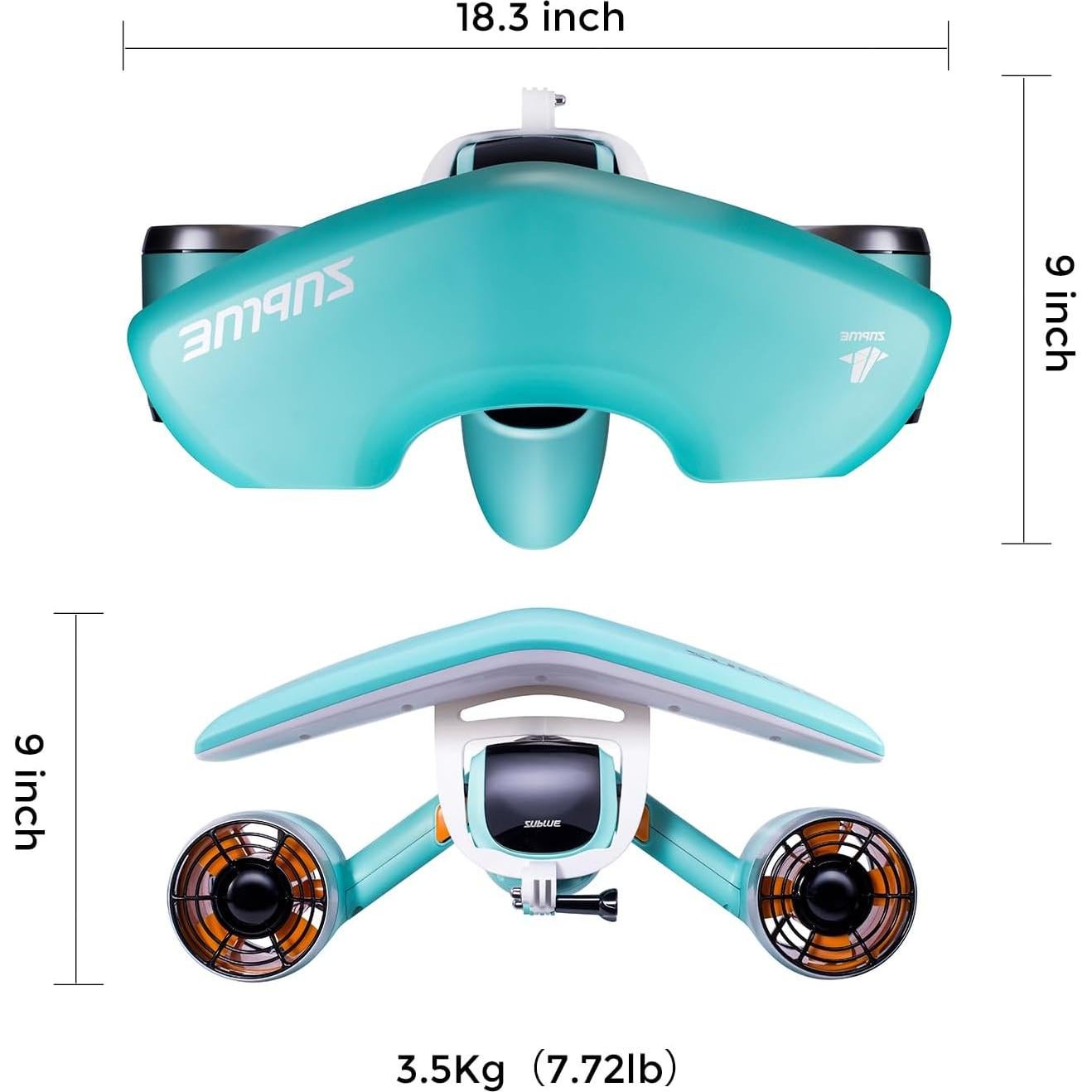 Scooter Submarino Sublue Mix 30 Minutos 40m Impermeable