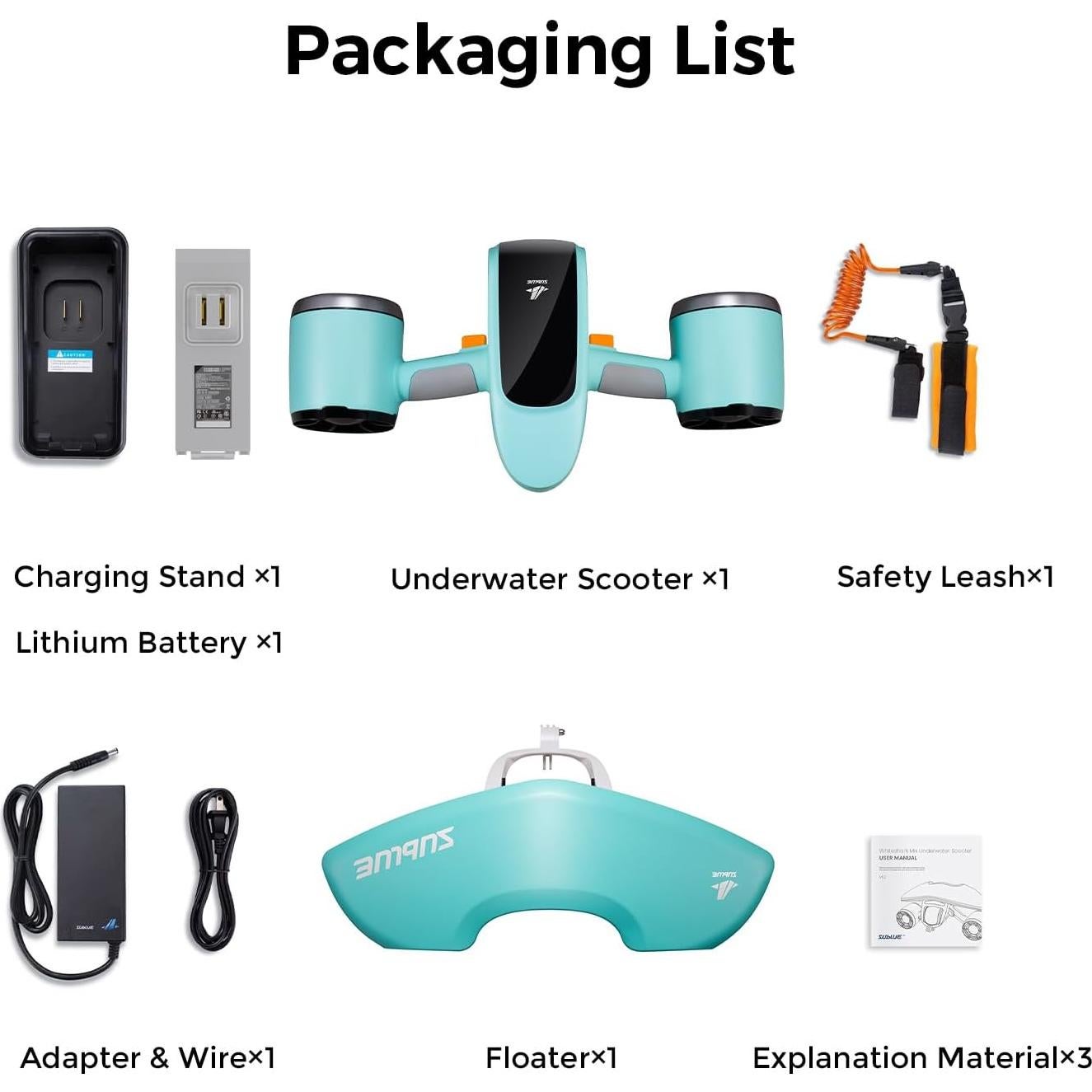 Scooter Submarino Sublue Mix 30 Minutos 40m Impermeable