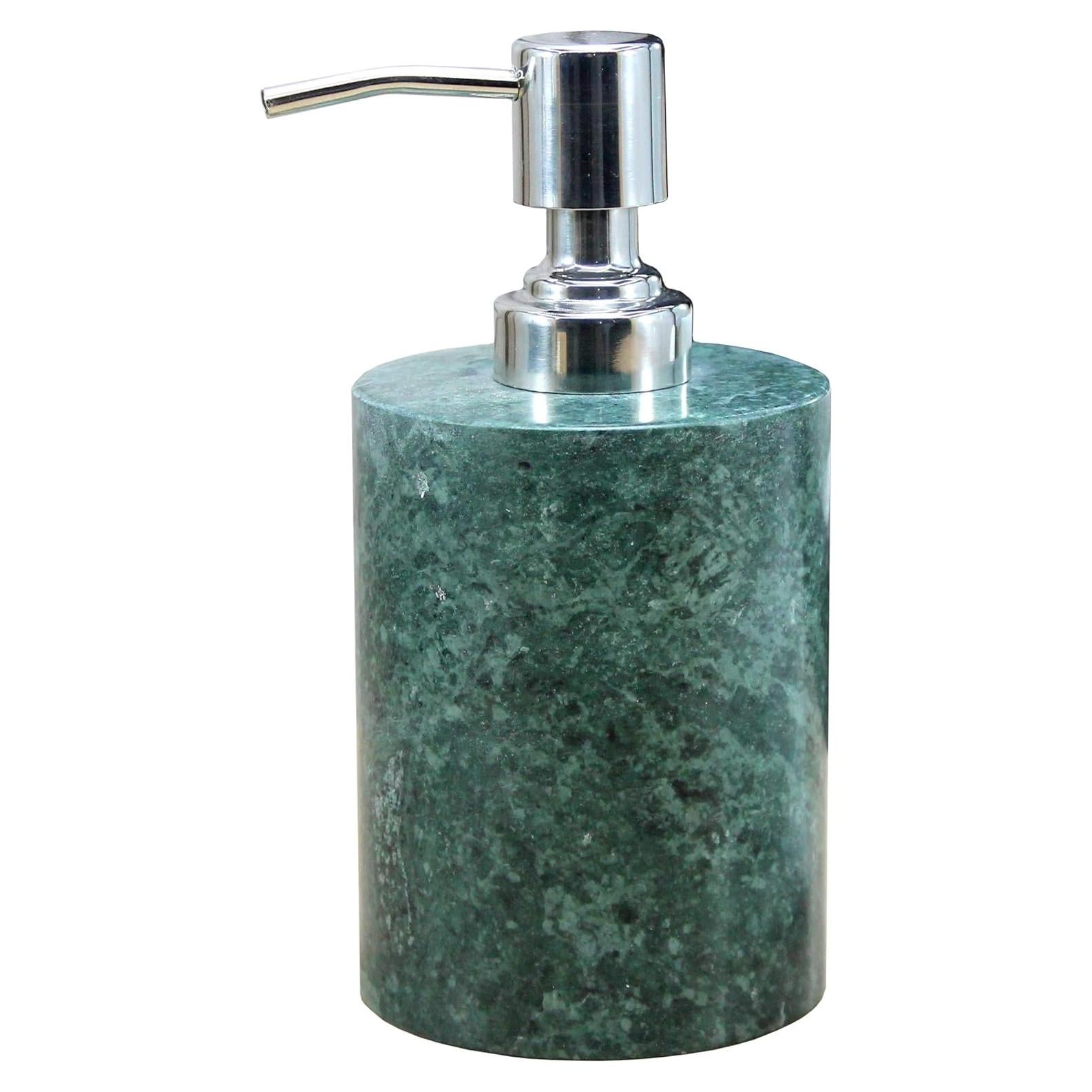 Dispensador de Jabón KLEO Redondo Verde 200ml Piedra Natural