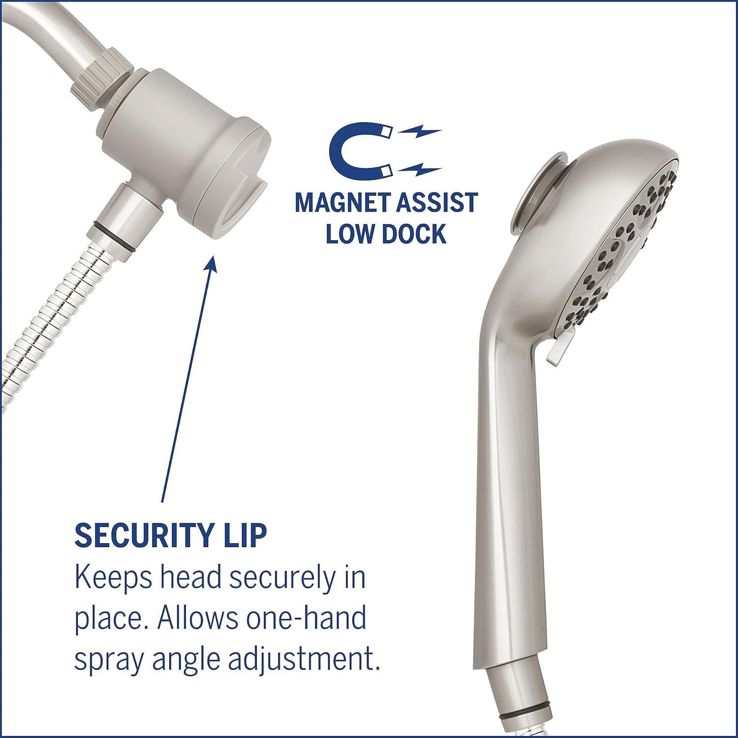 Cabezal de Ducha de Mano Waterpik QMK-759ME Ajustable 7 Modos