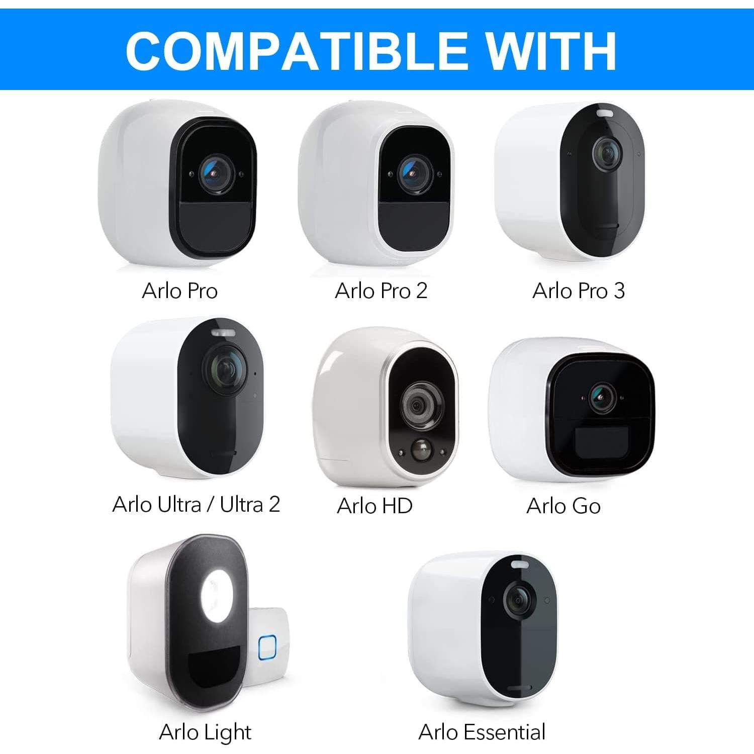 Soportes de Pared para Cámara Arlo Pro 2 Unidades Ajustables