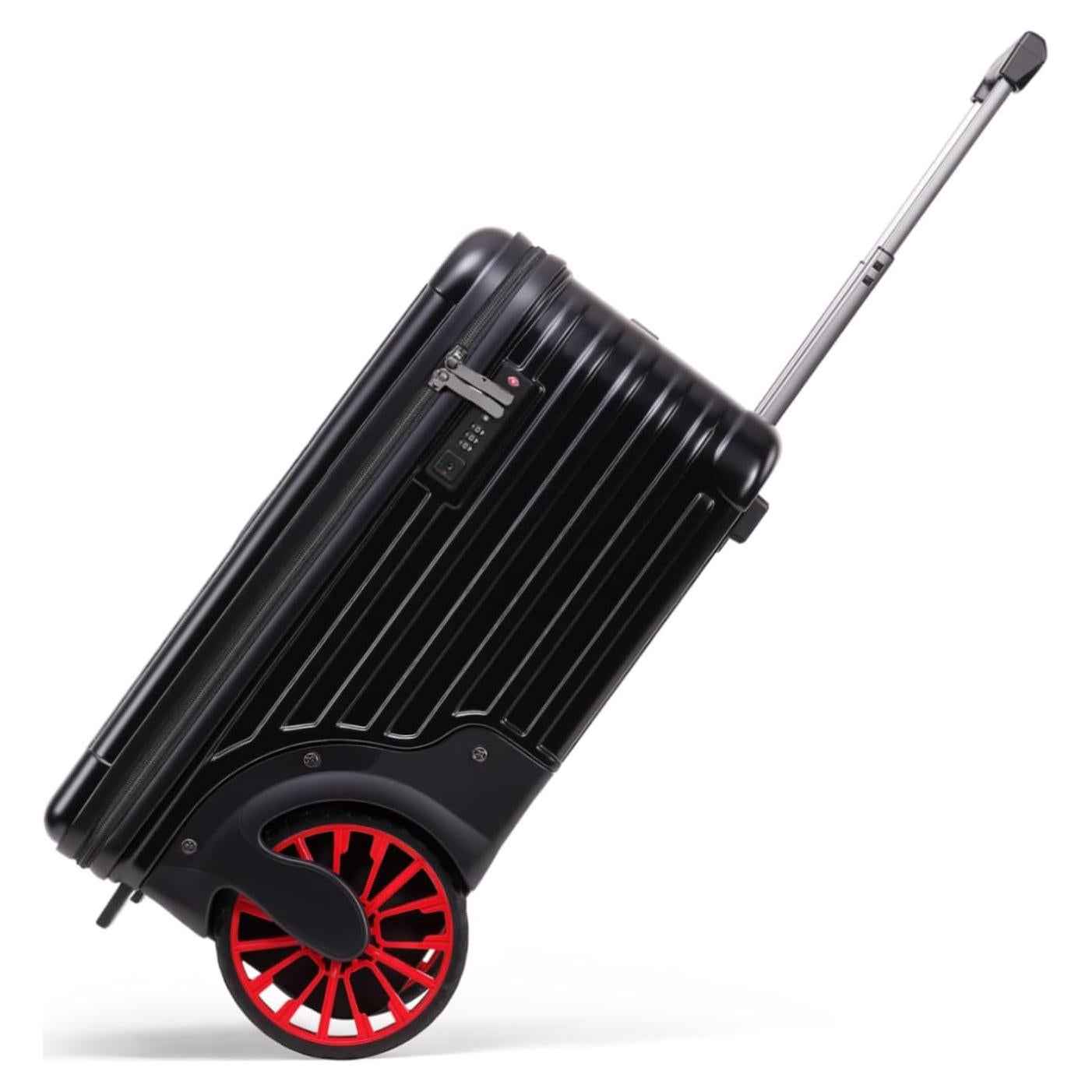 Maleta de Mano Dura ROPLUS 21" con Ruedas Grandes y Cerradura TSA