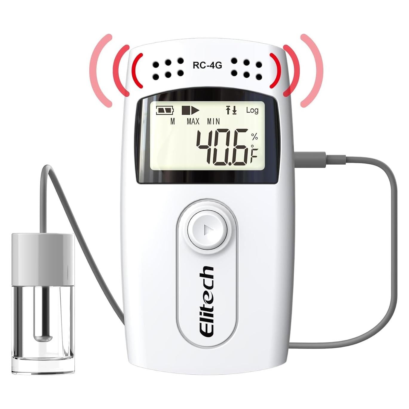 Registrador de Datos de Temperatura Elitech RC-4G con Glicol