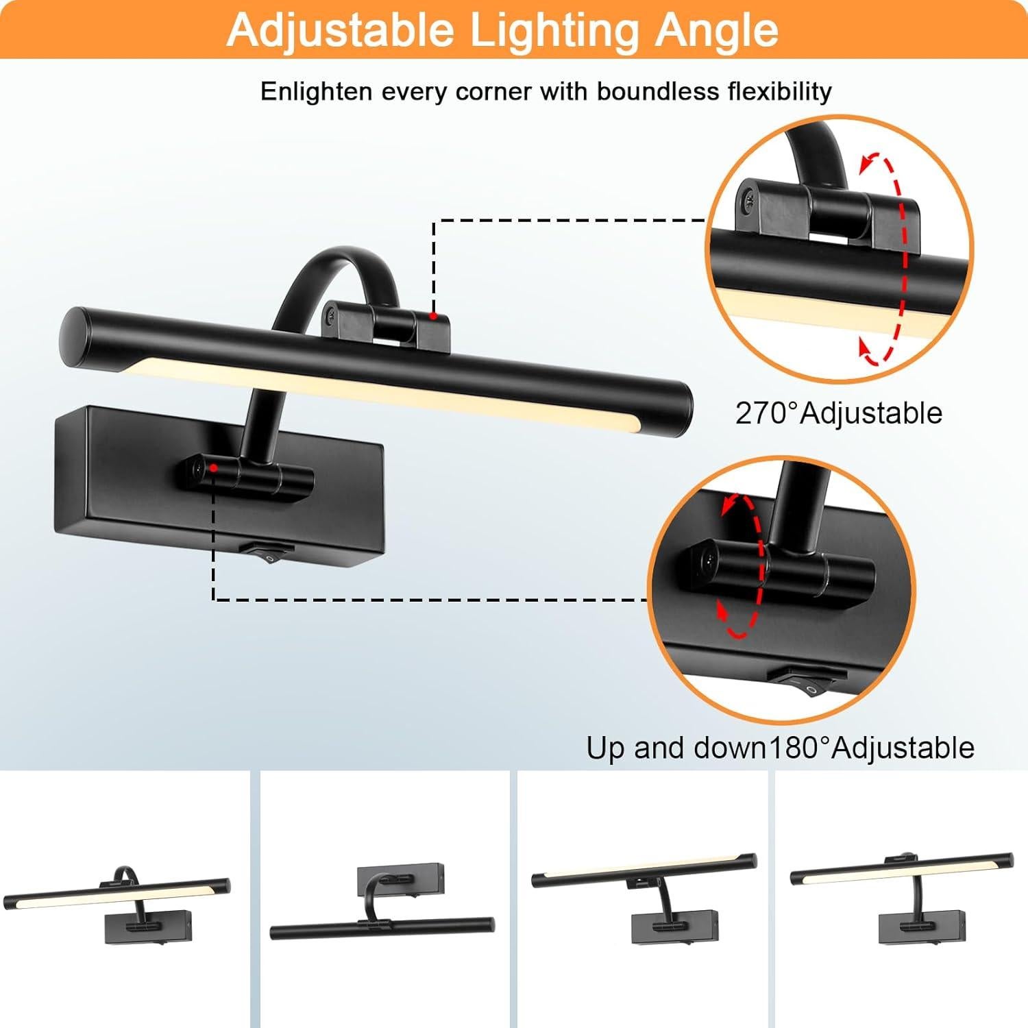 Luz de Imagen LED Tassuowell 30.48 cm Batería Recargable