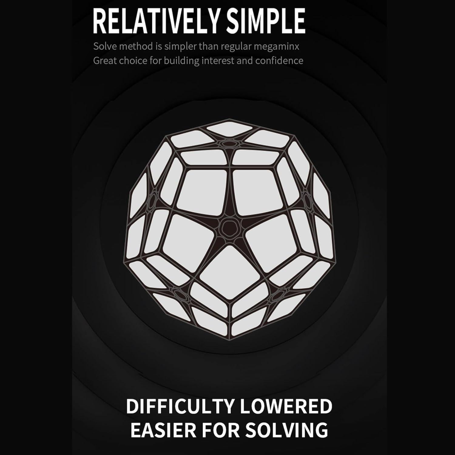 Cubo Megaminx QYTOYS Velocidad Dodecaedro Antiestrés 5cm