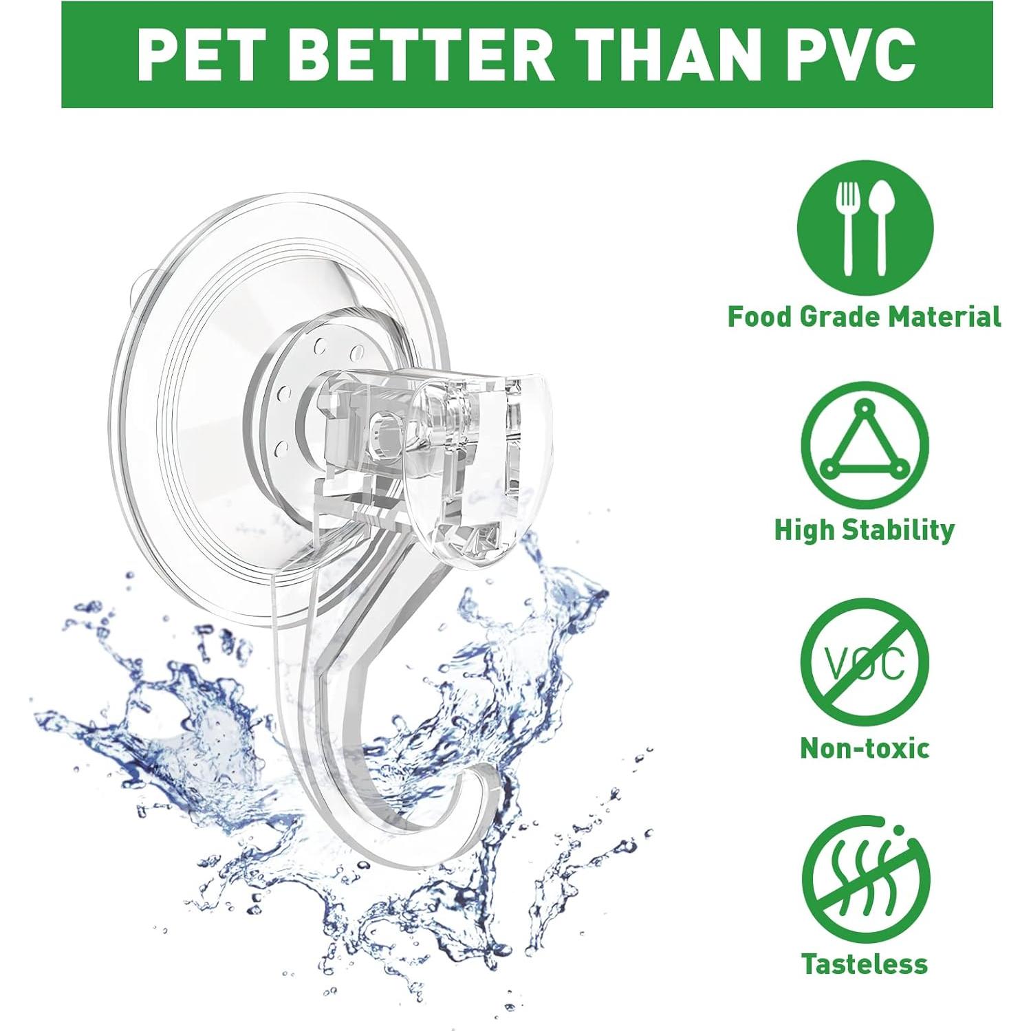 Ganchos de Ventosa Transparentes EAMOMORK - 4 Unidades Alta Resistencia