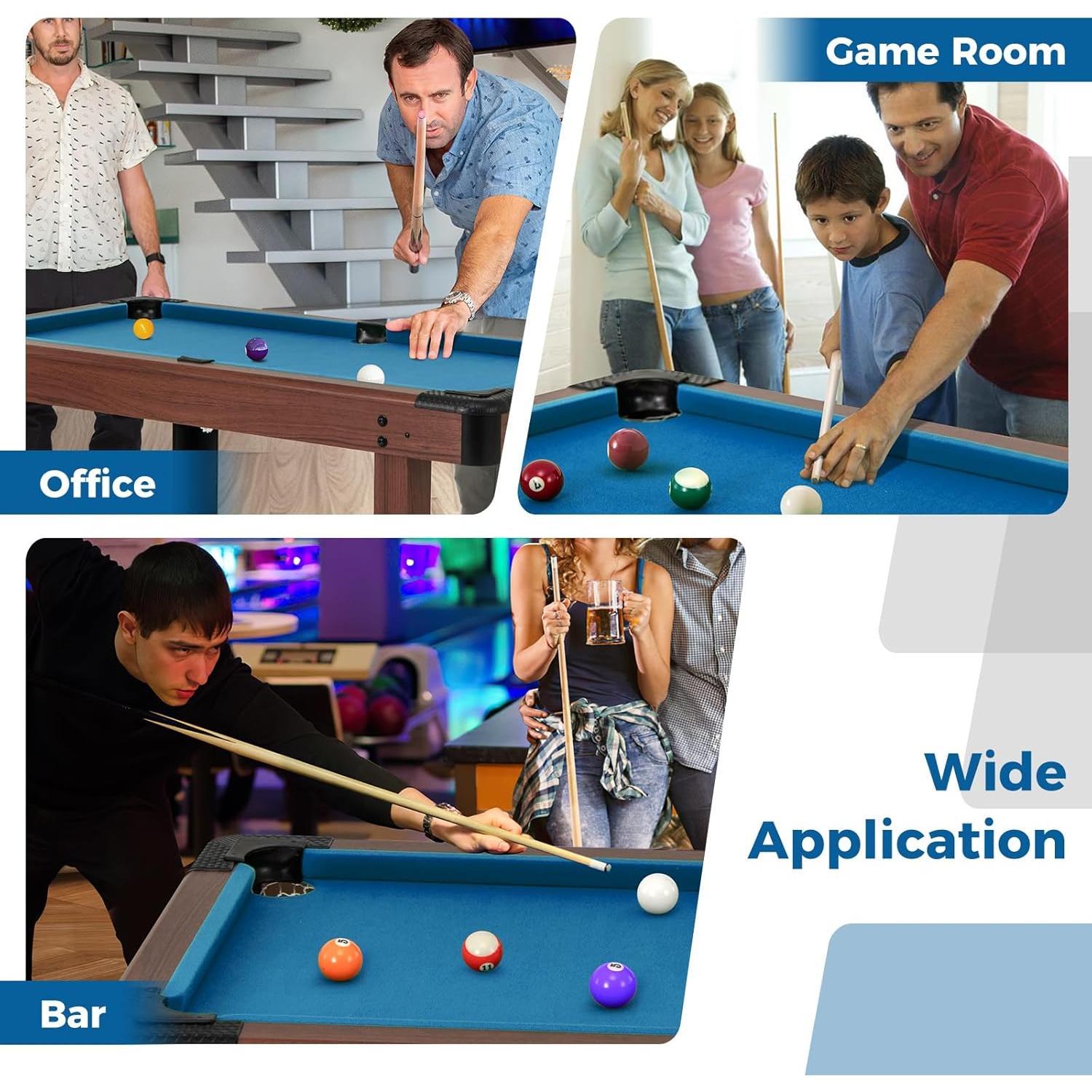 Mesa de Billar GYMAX 122x61x76 cm con Accesorios Completo