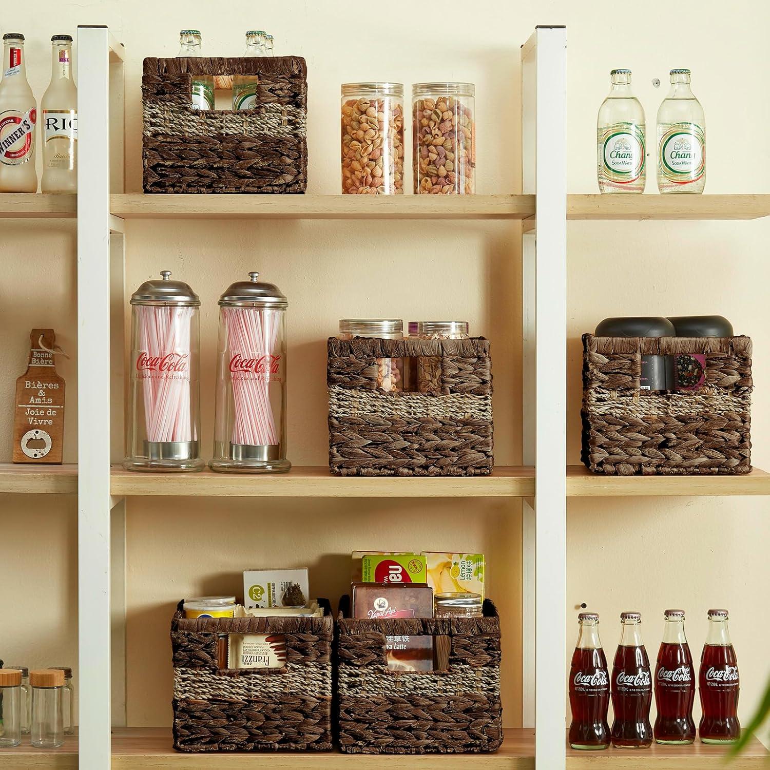 Canasta de Mimbre Bagnizer 2-Pack 25.4x21.6x17.8cm Marrón