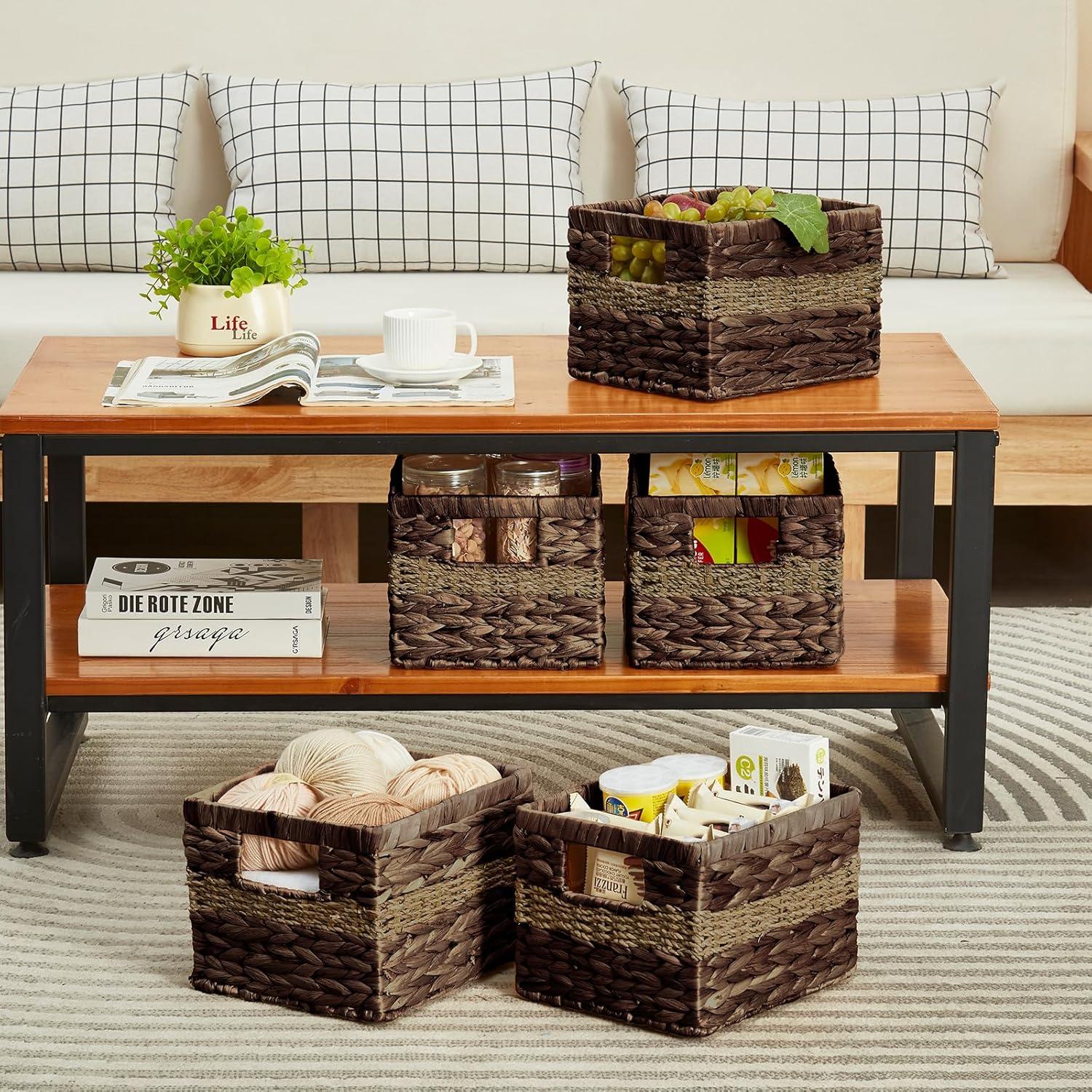 Canasta de Mimbre Bagnizer 2-Pack 25.4x21.6x17.8cm Marrón